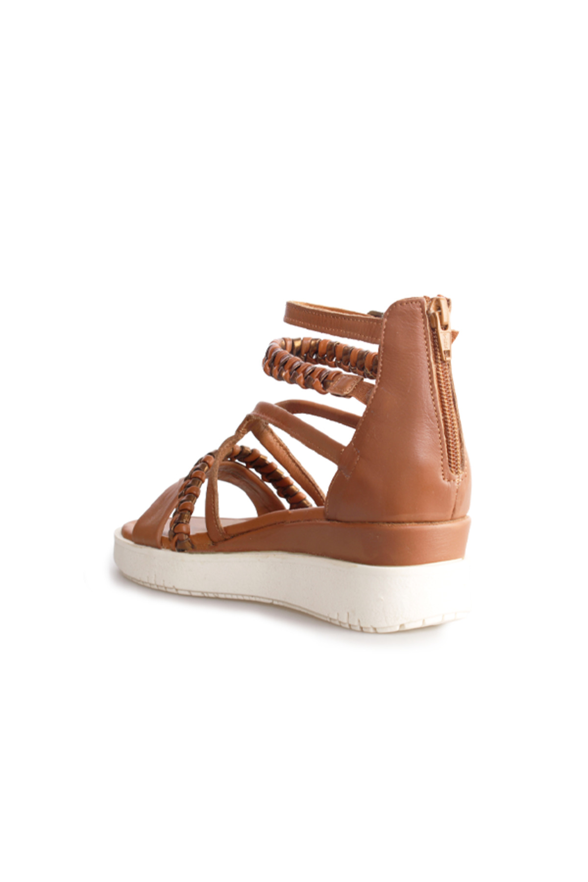 Ghench Shoes Ghench Mira Hakiki Deri Kadın Sandalet görsel 5