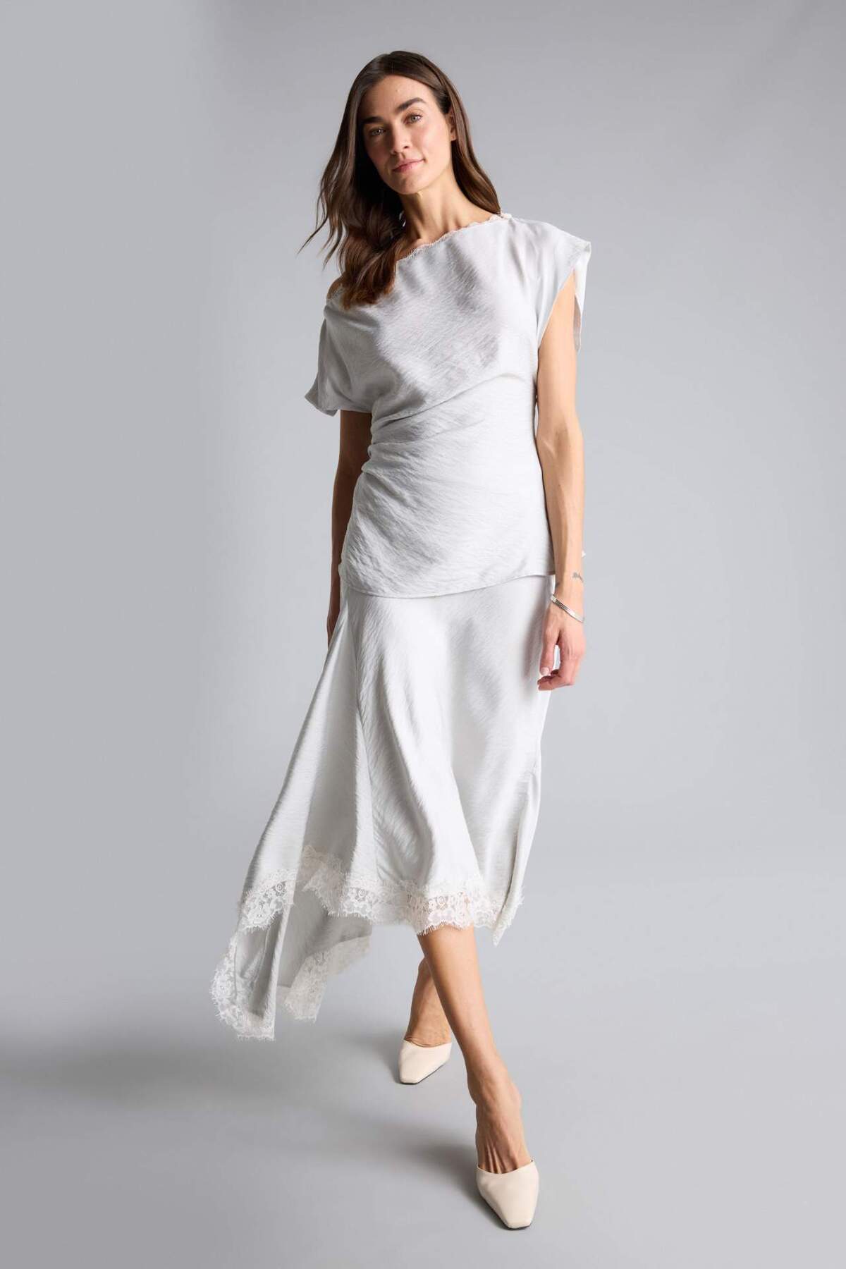 DeFacto A-Linien-Rock mit normaler Taille, Midirock H0856AX26SP