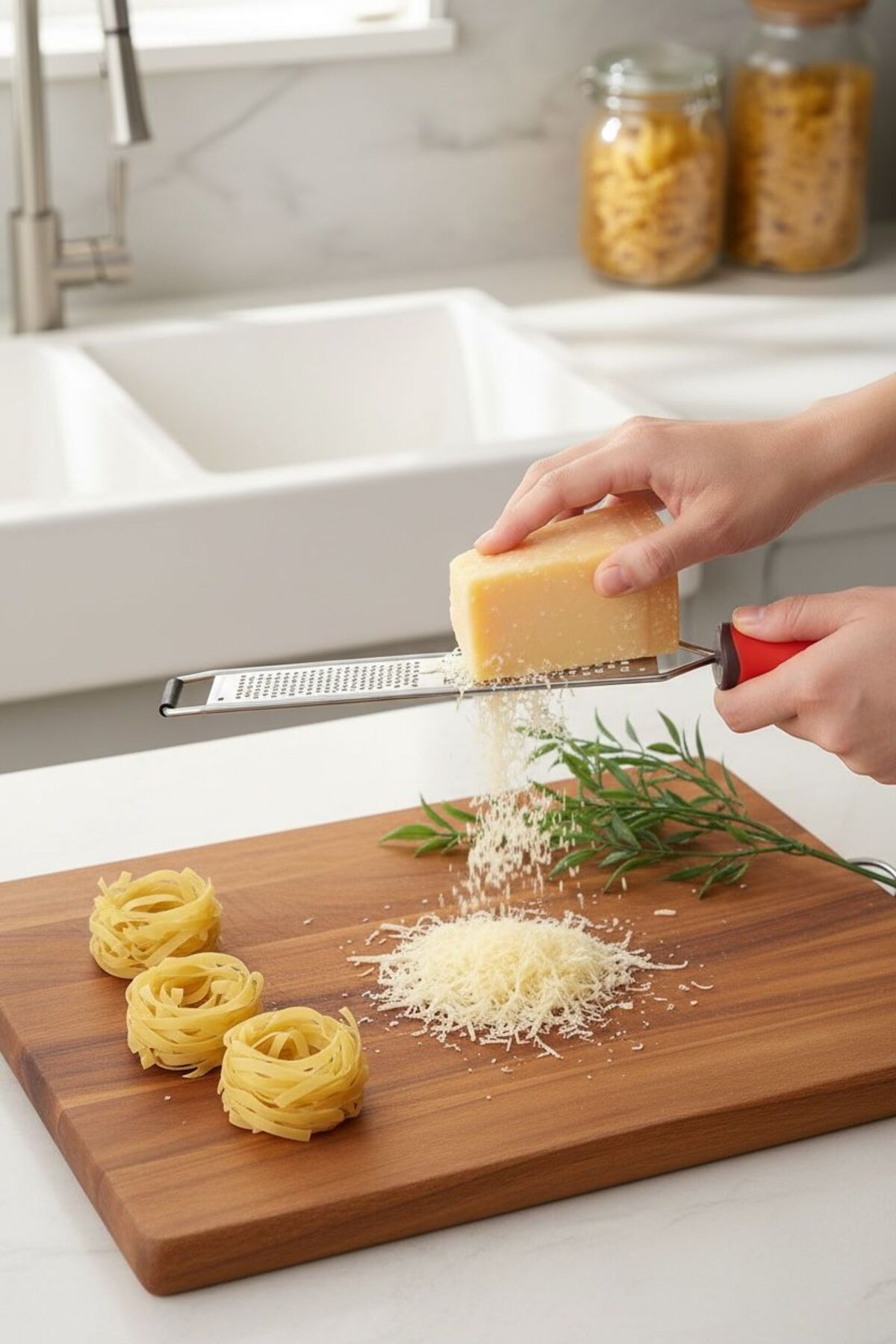 Uzun Tip Metal Rende – Ergonomik Kırmızı Saplı