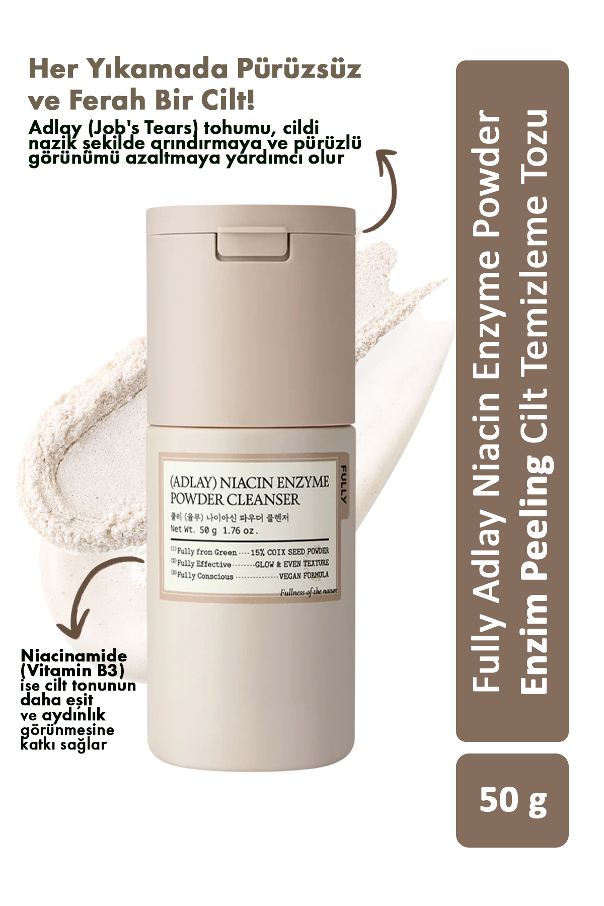 SLIM BEAUTY HOUSE ENZYME RAW FOOD 2種 FULLY Adlay Niacin Enzyme Powder Cleanser - Enzim Peeling