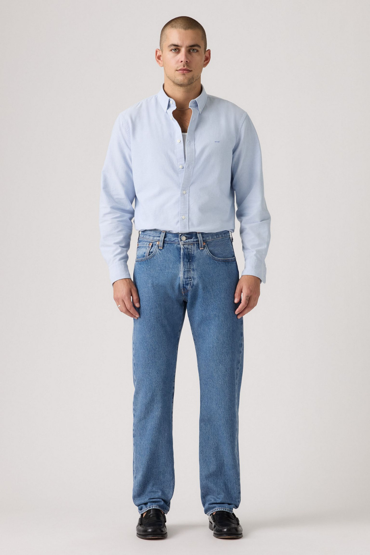 شلوار جین مردانه نیلی تیره مدل 501 Relaxed Free Day لیوایز شلوار جین Levi's