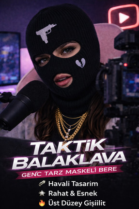 UKHWD SUPPLY Siyah Kar Maskesi (Balaclava) – Street Style & Youtuber Tarzı