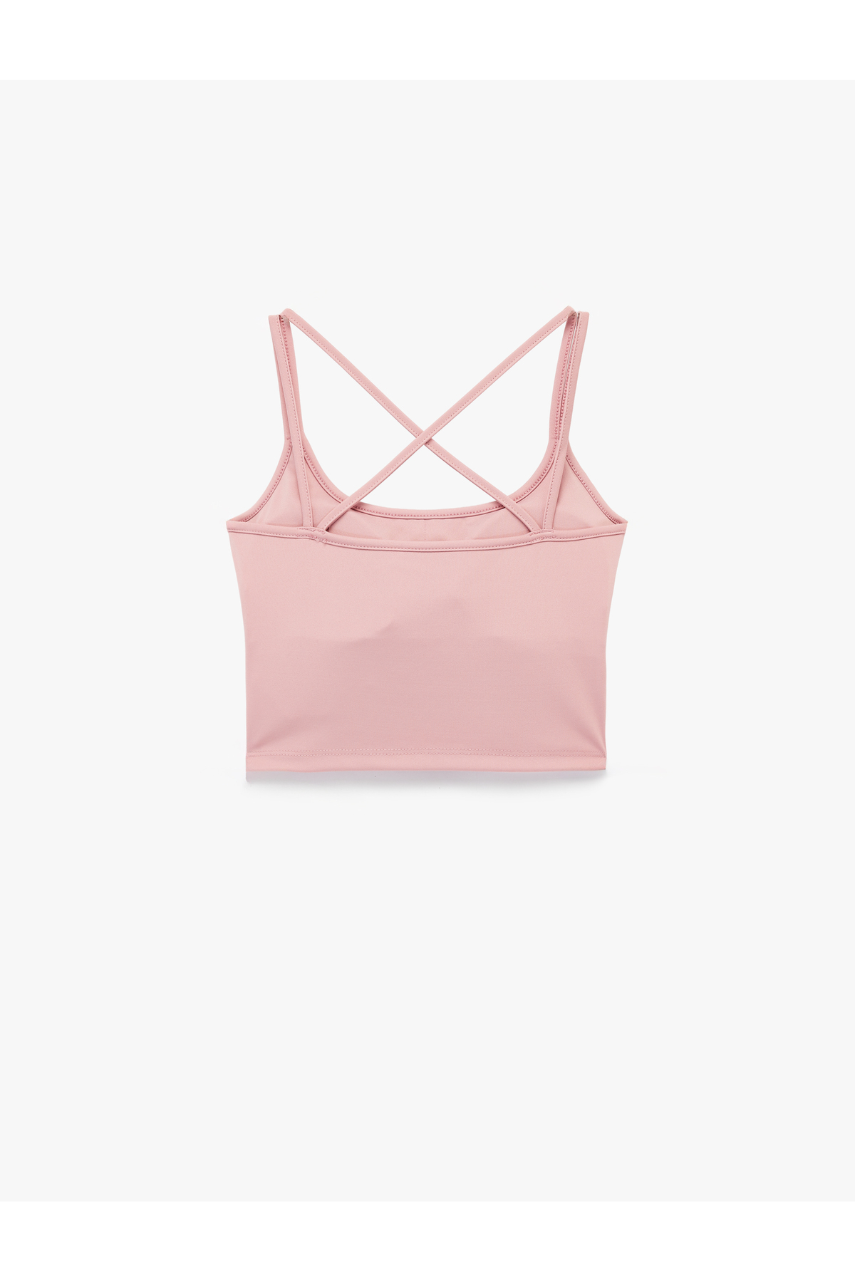 Koton Çapraz Sırt Askılı Kolsuz Slim Fit Sporcu Sütyeni görsel 3
