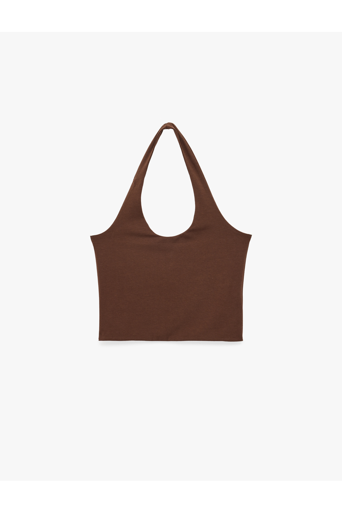 Koton Halter Yaka Kolsuz Pamuklu Crop Bluz görsel 3