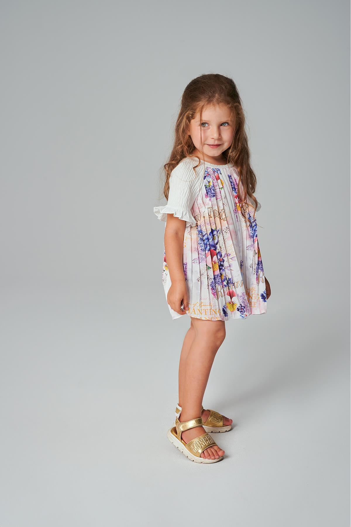 Lia Lea BG Store Kız Bebek Desenli Elbise