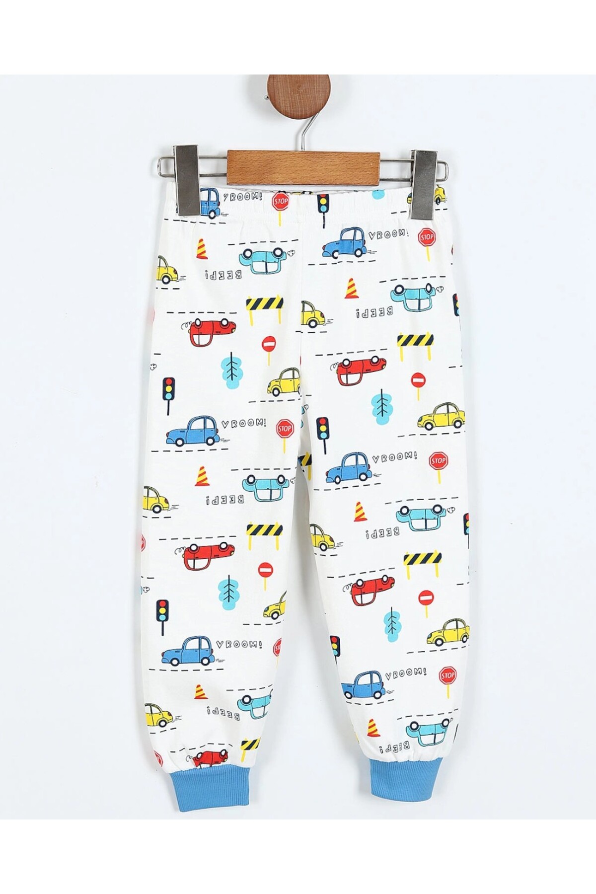 voyyo kids baby Erkek Çocuk Çıtçıtlı Araba Baskılı 0-6 Yaş %100 Pamuklu Mevsimlik Gecelik Pijama Takımı fotoğrafı 7 (önizleme)