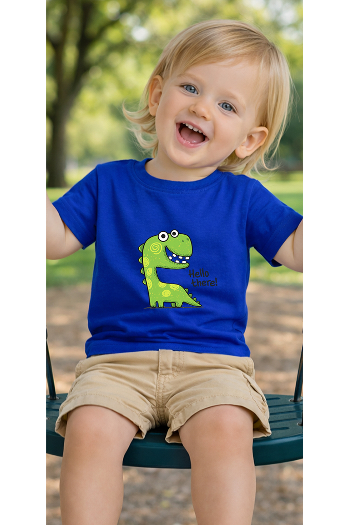 petite pati Mavi Theredino Bebek Tişört %100 Pamuk Penye Çocuk Tshirt Baskılı fotoğrafı 3 (önizleme)