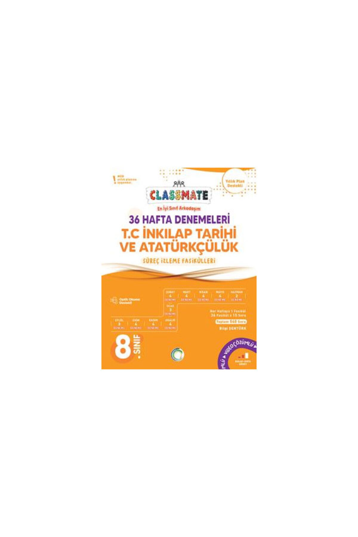 Okyanus Yayınları 8. Sınıf Türkçe Classmate 36 Hafta Denemeleri