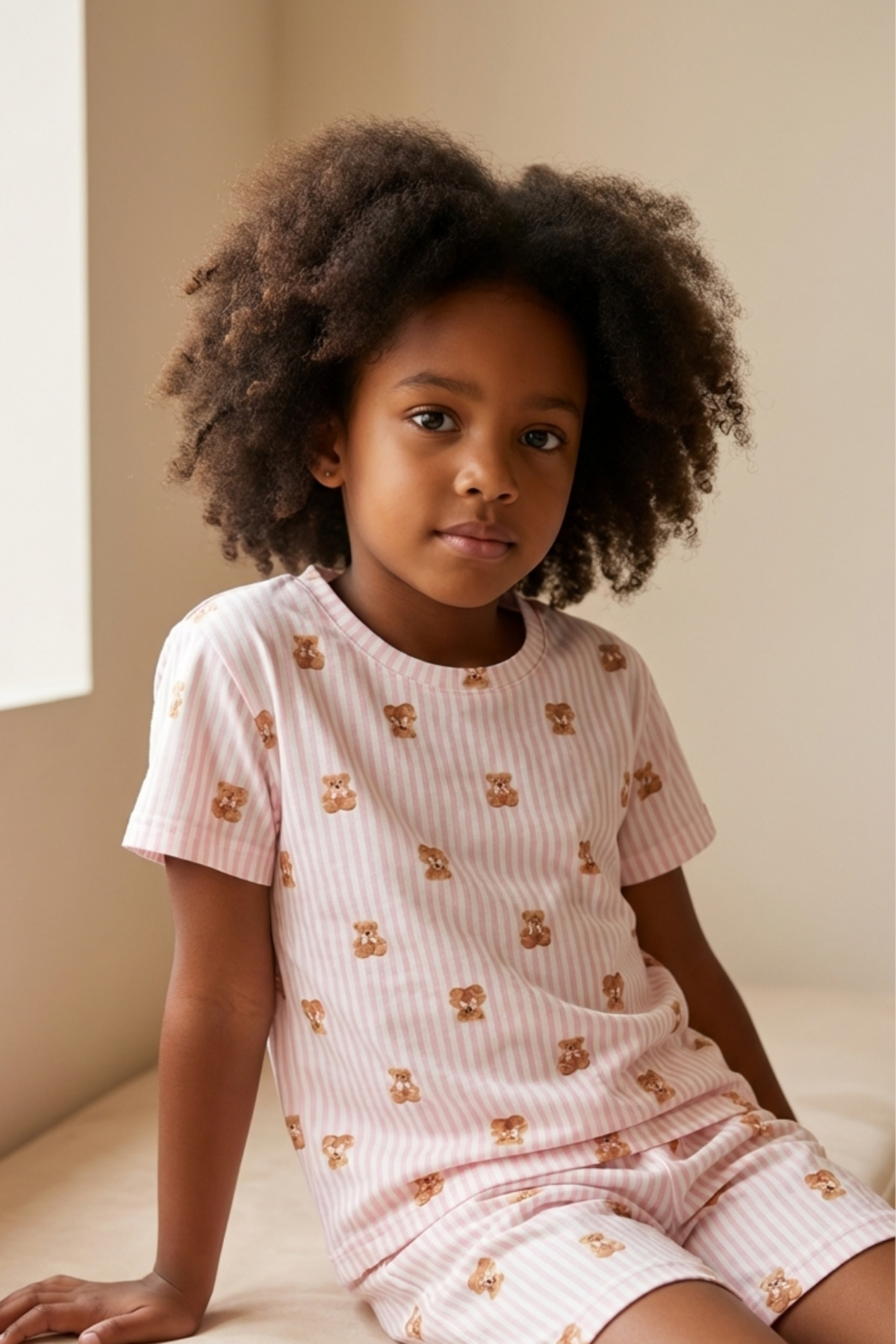 Katia & Bony Teddy Desenli Çocuk Şortlu Pijama Takımı fotoğrafı 4 (önizleme)
