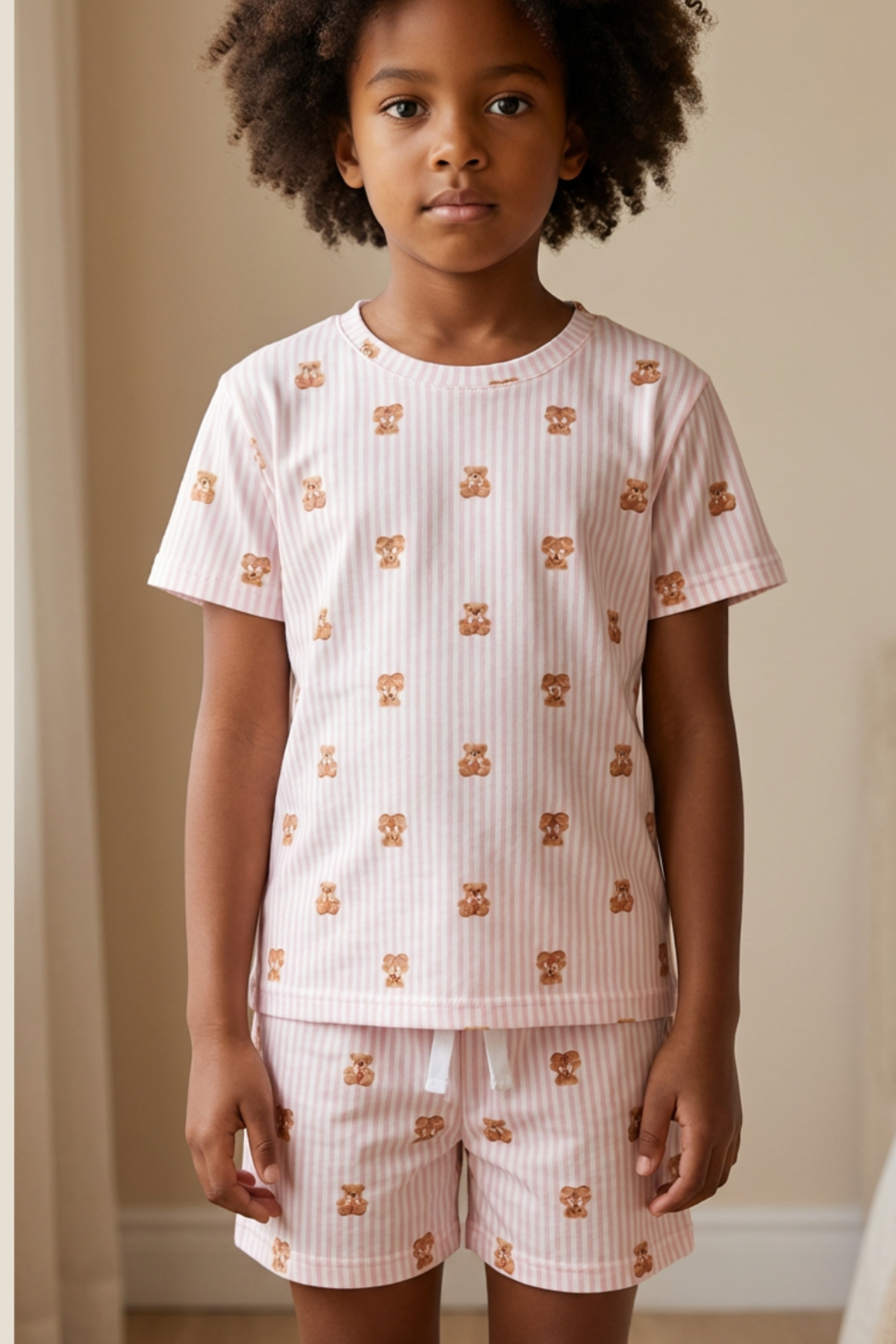 Katia & Bony Teddy Desenli Çocuk Şortlu Pijama Takımı fotoğrafı 3 (önizleme)