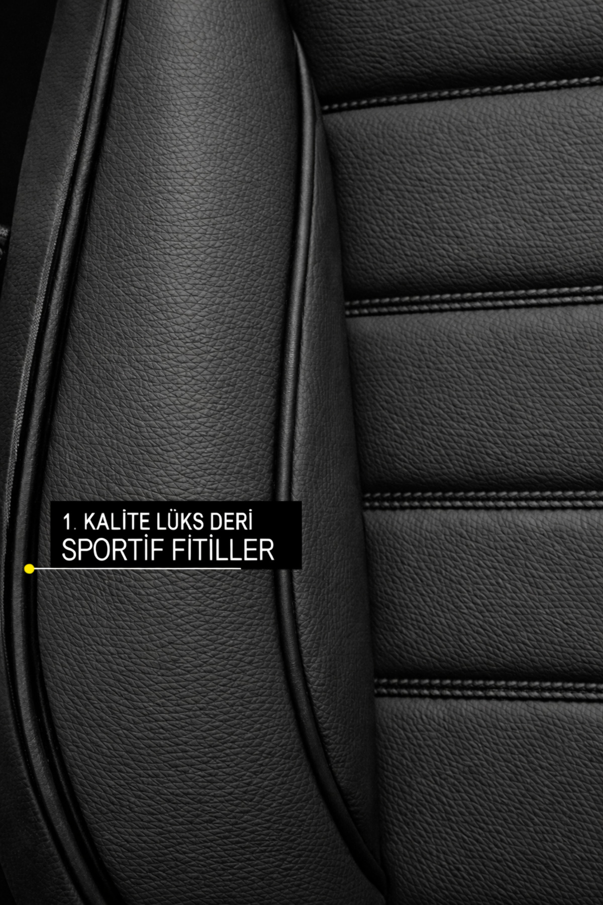 Jeep Cherokee 2011-2015 2+1 Uyumlu Deri Koltuk Kılıfı Jetdrive Serisi Siyah Mavi — alternatif görsel