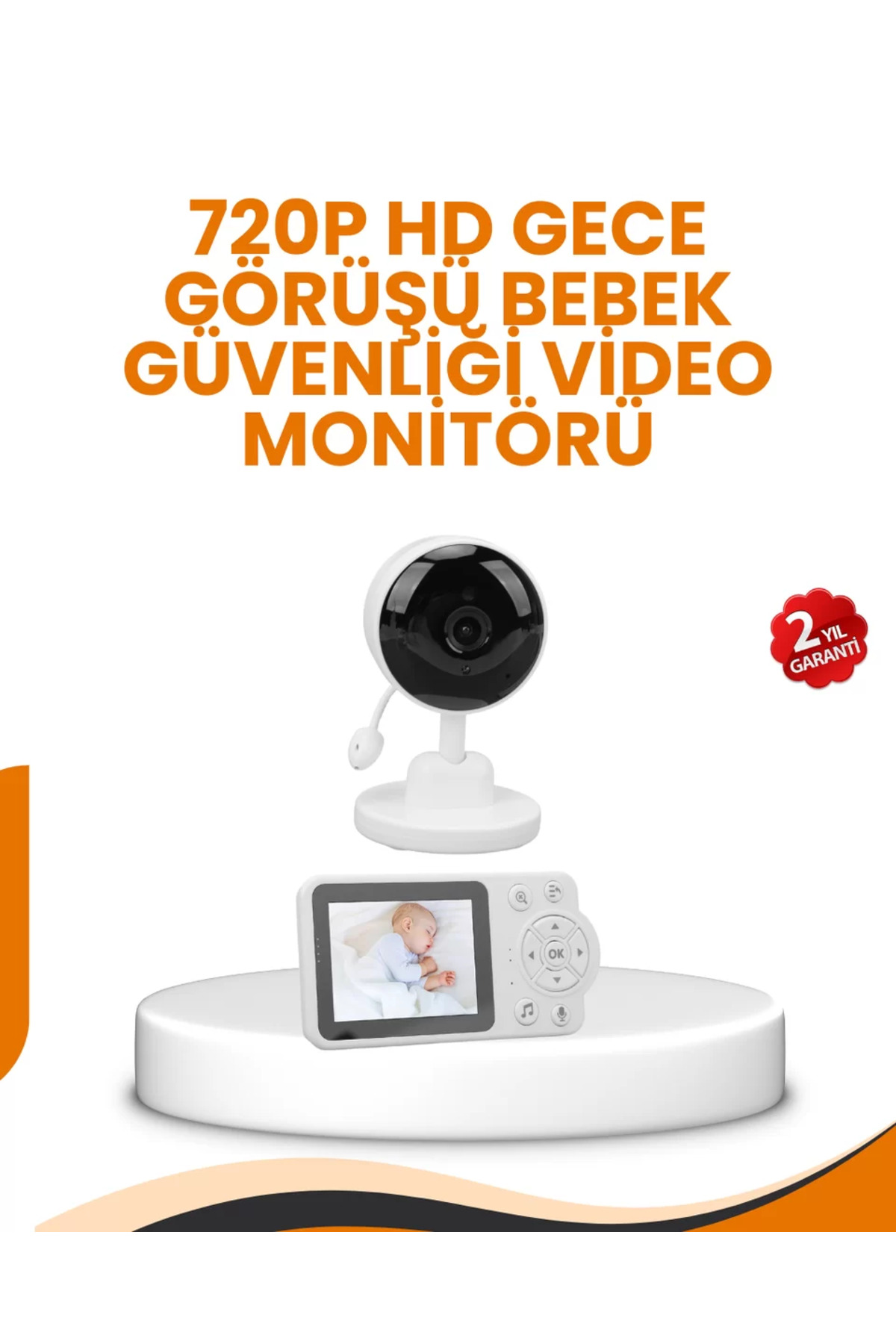 Ebeveyn Kontrollü 2.8 İnç Bebek Monitörü Güvenli İzleme