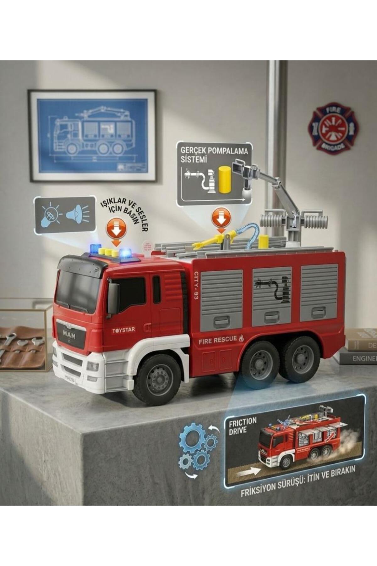 Tıfıl Toys 30cm Sürtmeli Işıklı Sesli 3 Buton Fonksiyonlu Gerçek