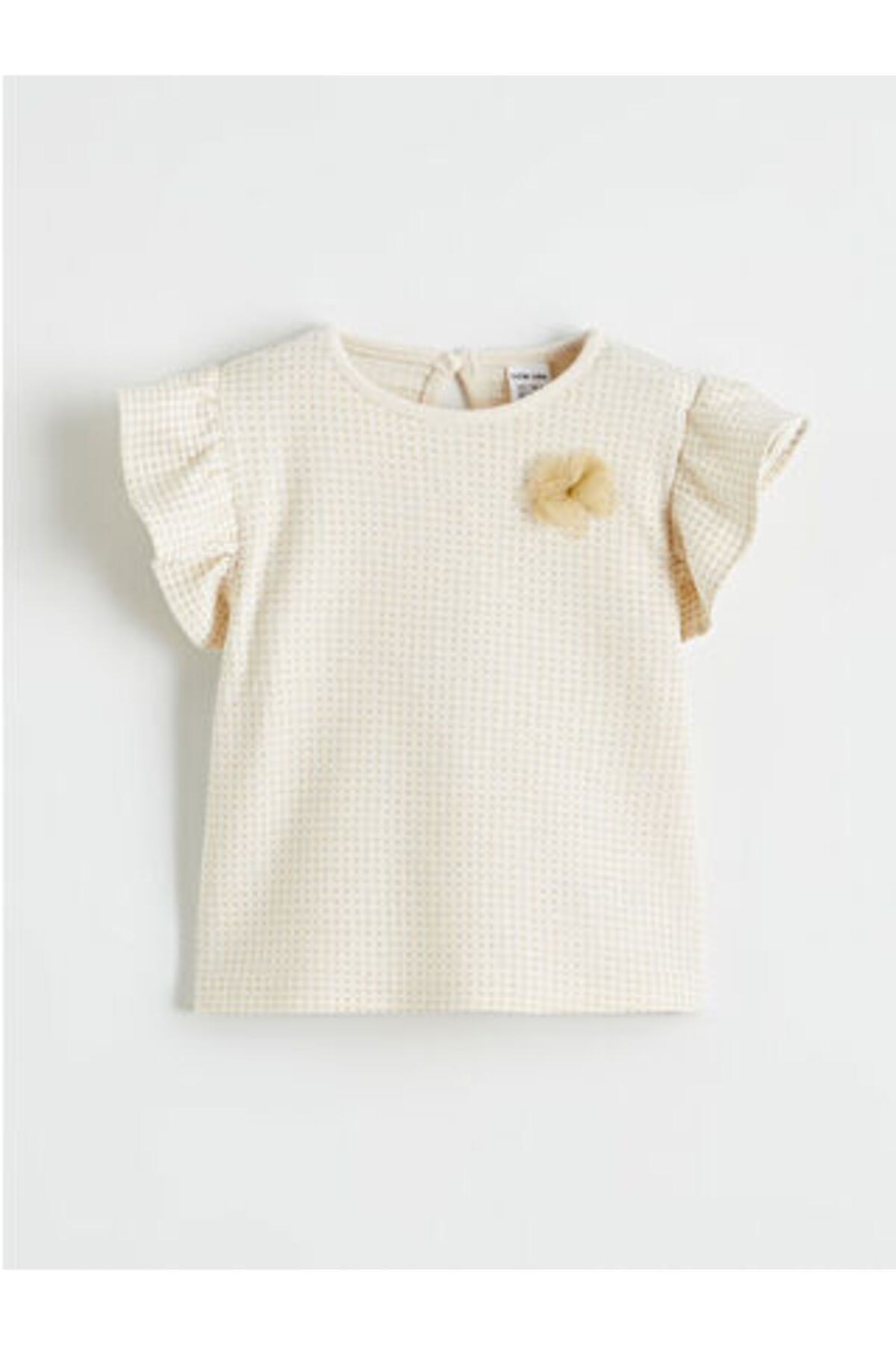 LC Waikiki LCW babyBej Bisiklet Yaka Dokulu Kız Bebek Bluz fotoğrafı 2 (önizleme)