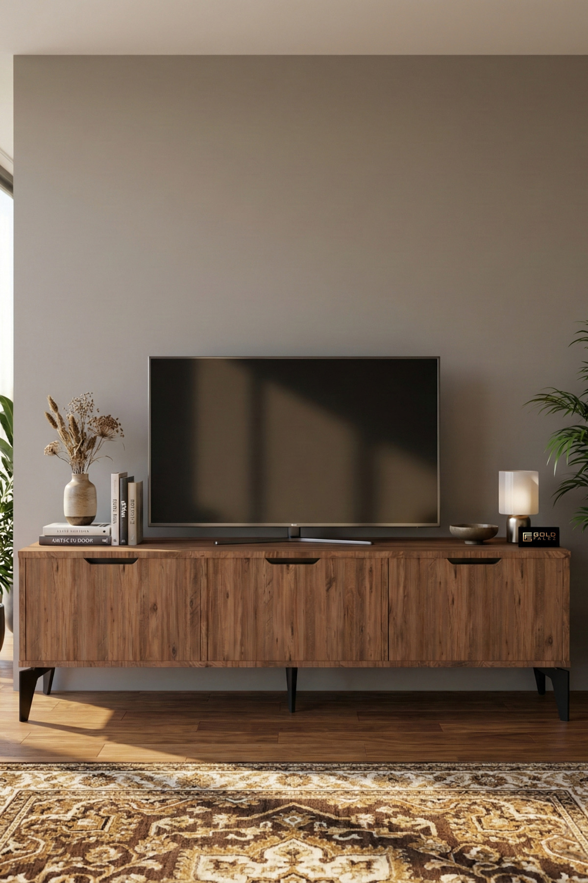 Goldfalez Royal TV Sehpası Suntalam Kahverengi 160x35