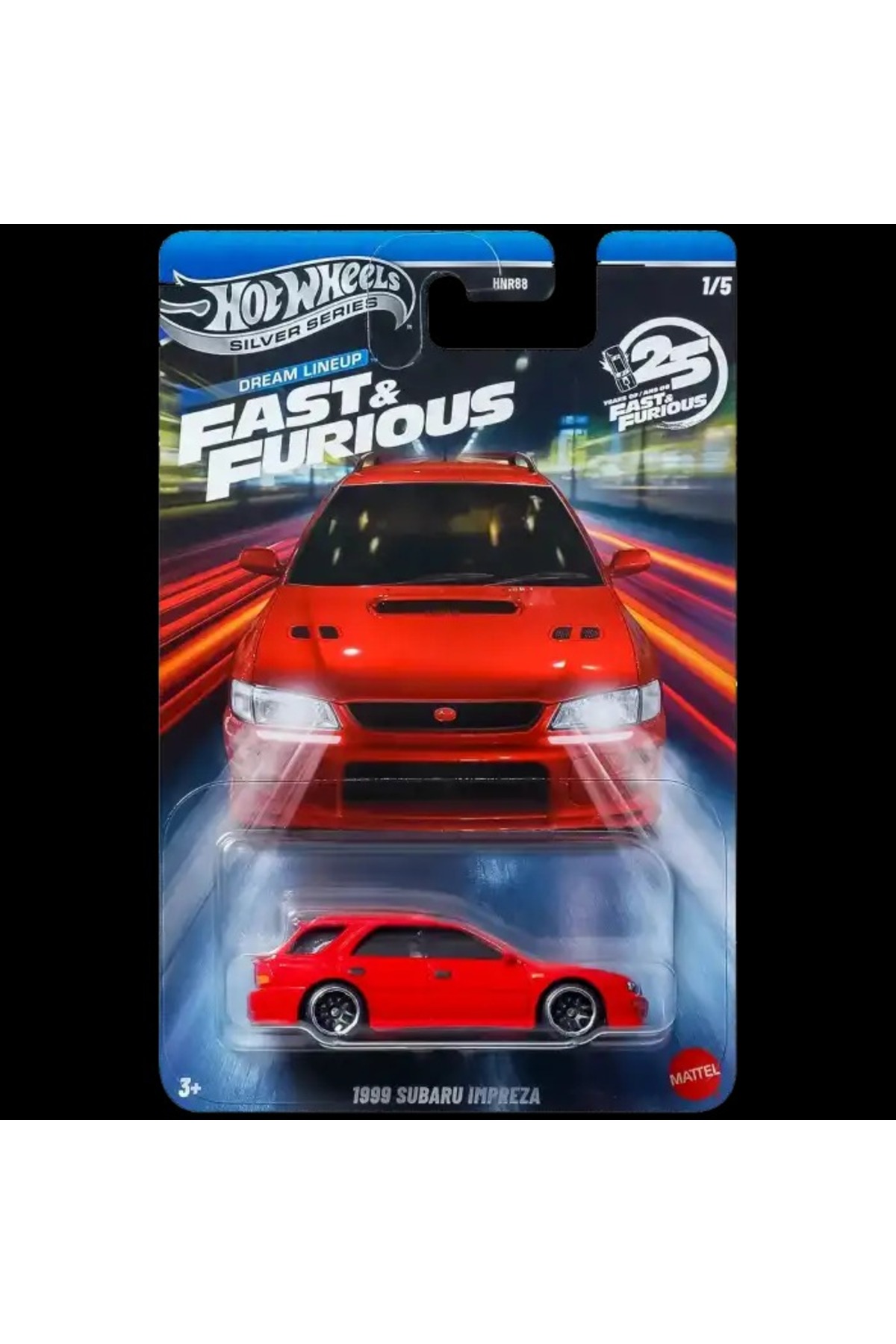 HOT WHEELS Fast and Furious 1999 Subaru Impreza Silver Series