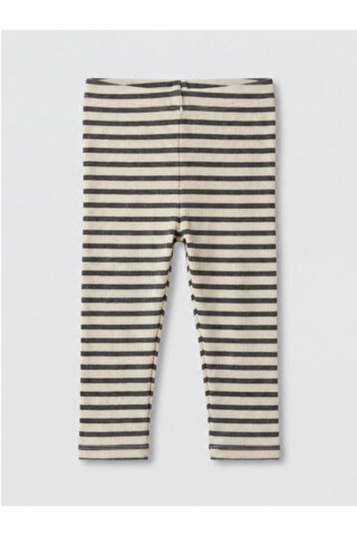 LC Waikiki LCW babyEkru Çizgili Kız Bebek Tayt fotoğrafı 2 (önizleme)