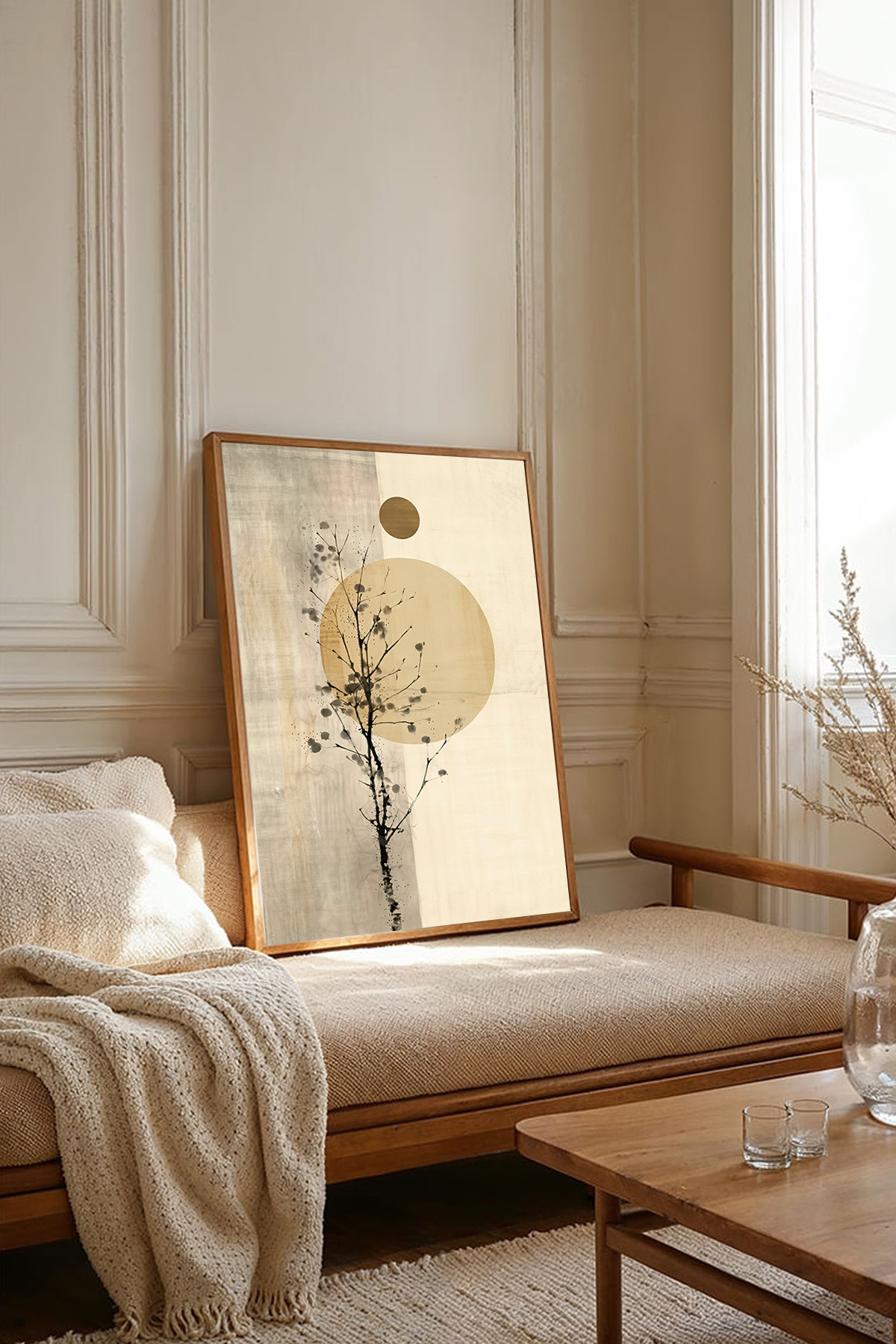 One Piece Wooden Frame Table TK3828