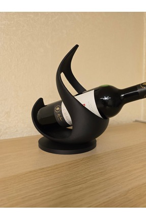 Helis Craft Modern Dekoratif Şarap Şişe Standı – Minimal Tasarım Wine Holder
