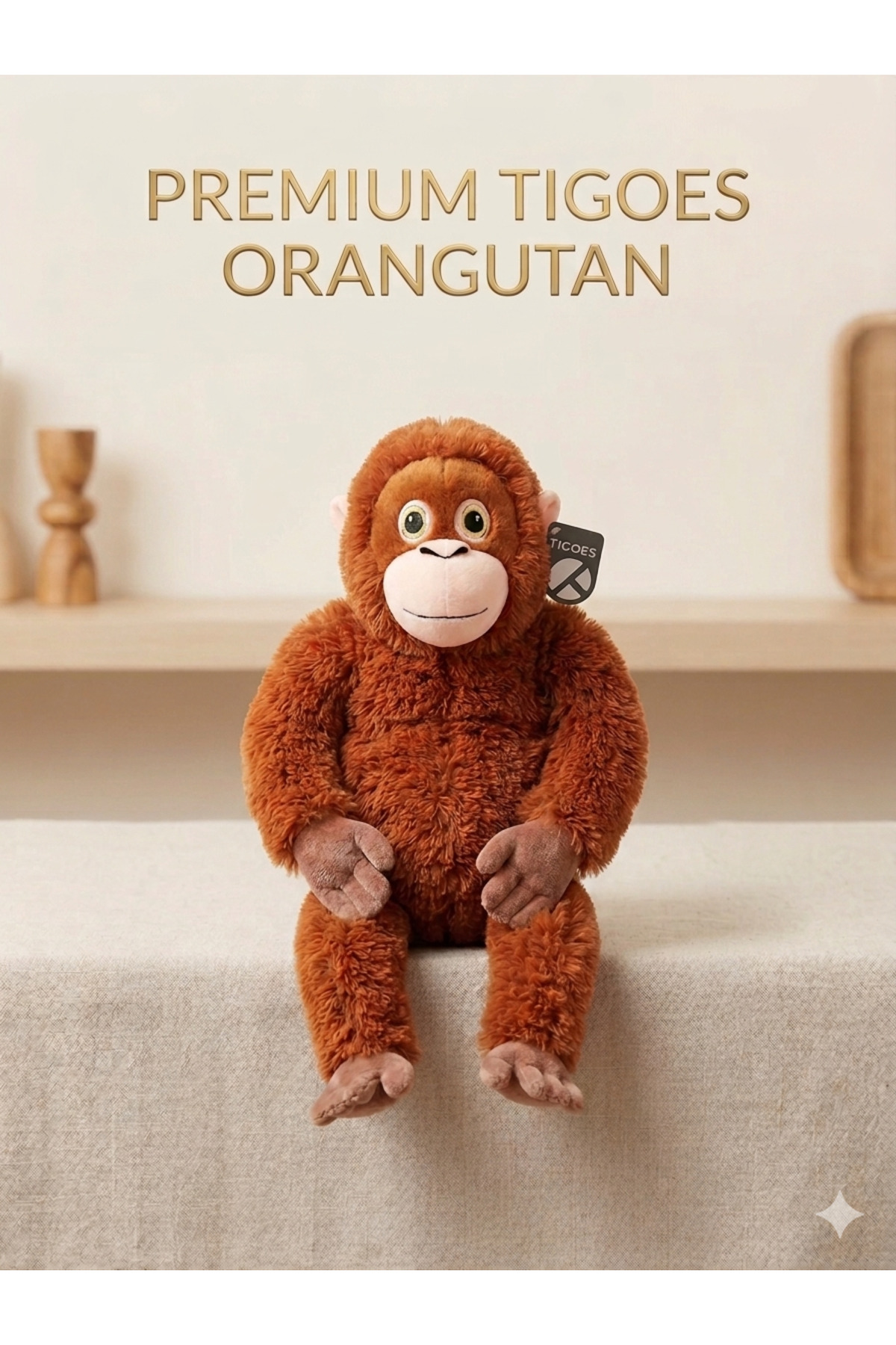 Djungelskog Soft Orangutan Plush 66 cm Sleep and Playmate for Kids