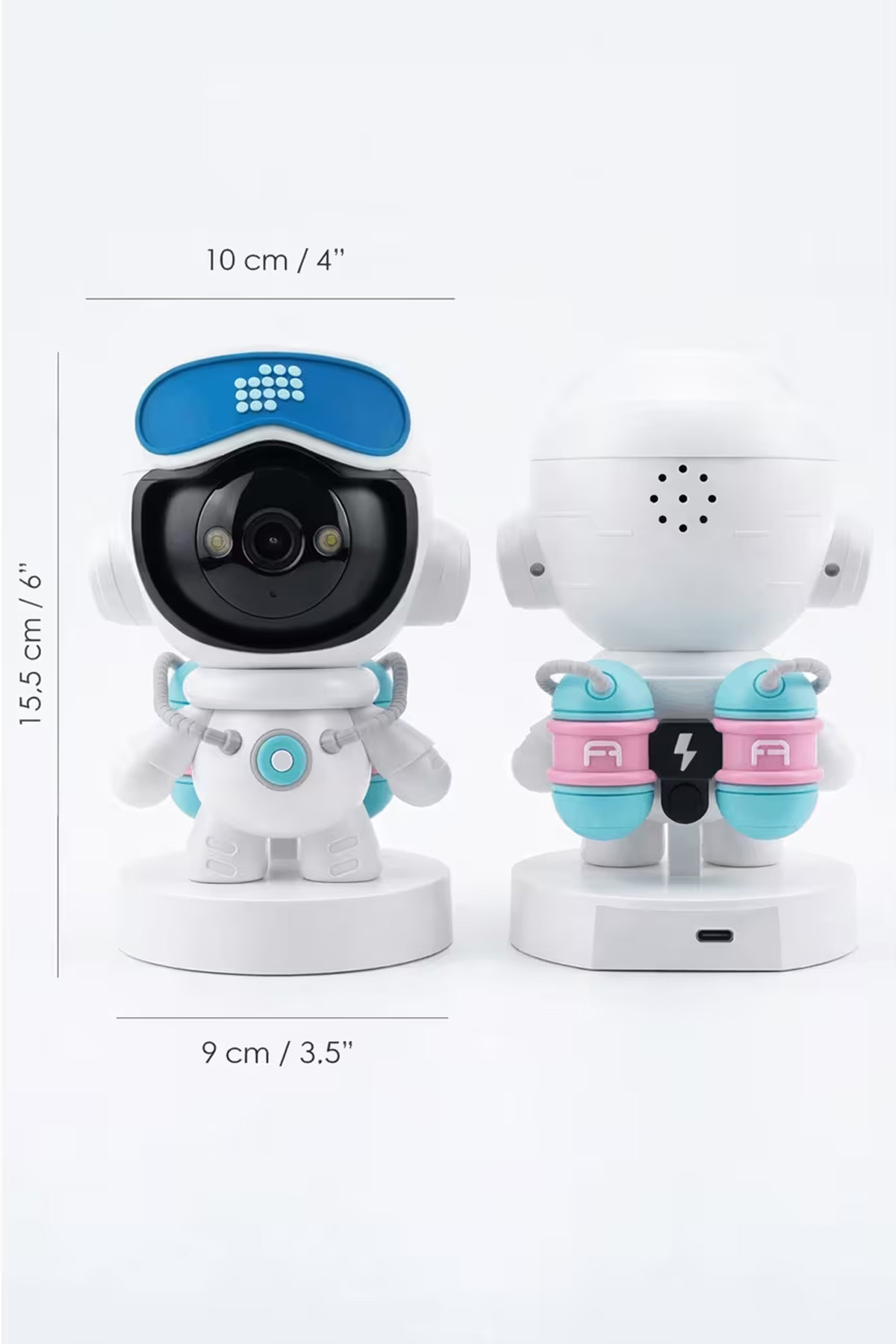 EXENAR Akıllı Robot IP Kamera 4K Ultra HD 2MP 360° DöneN Gece Görüşlü Smart Wifi Ev Çocuk Güvenlik Kamerası fotoğrafı 6 (önizleme)