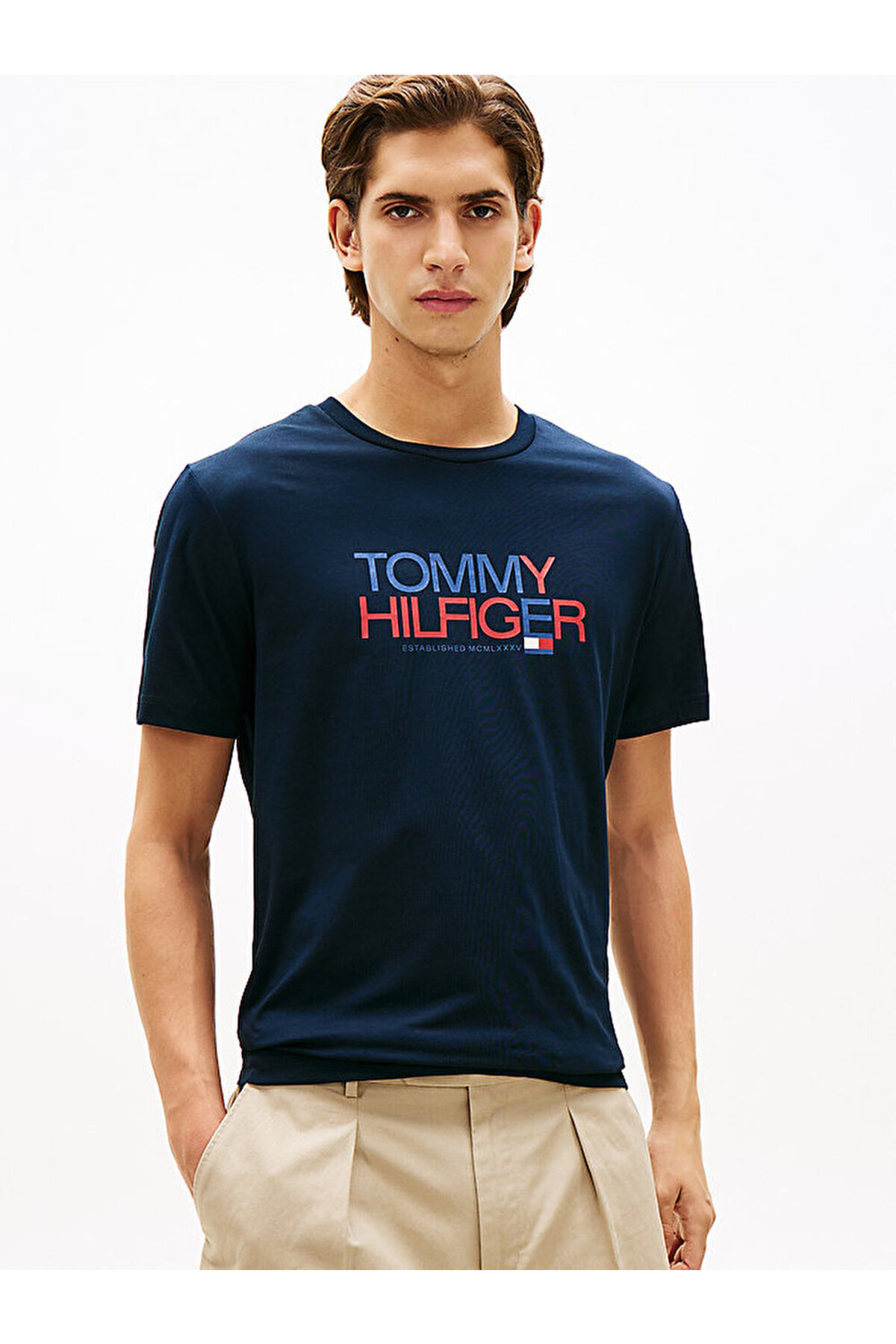 تیشرتمردانهTommy Hilfigerآبی سرمه‌ای