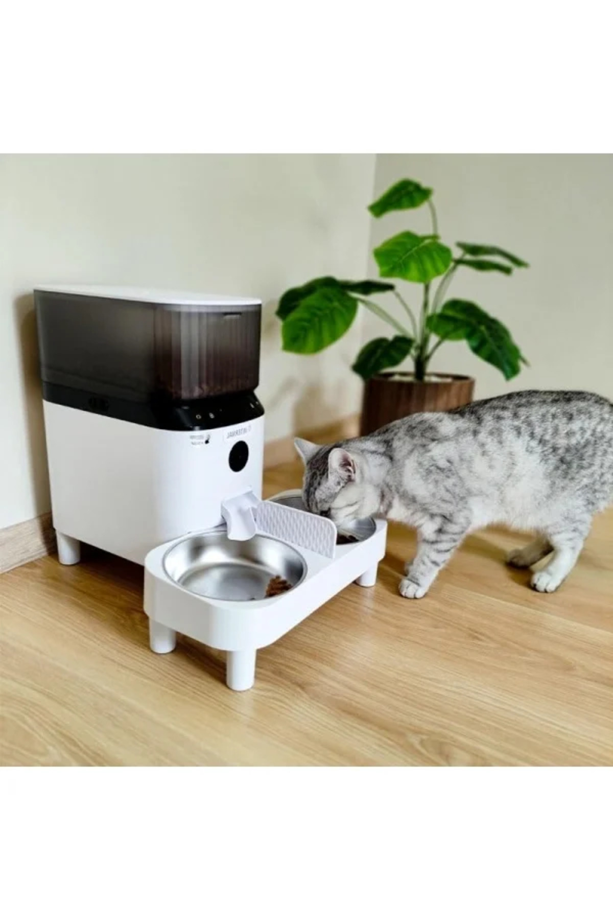 markentegra 5 Lt Hazne Kapasiteli, Wifi Uzaktan Kontrol ve Ses Kayıt Özellikli Otomatik Kedi Mama Kabı fotoğrafı 3 (önizleme)