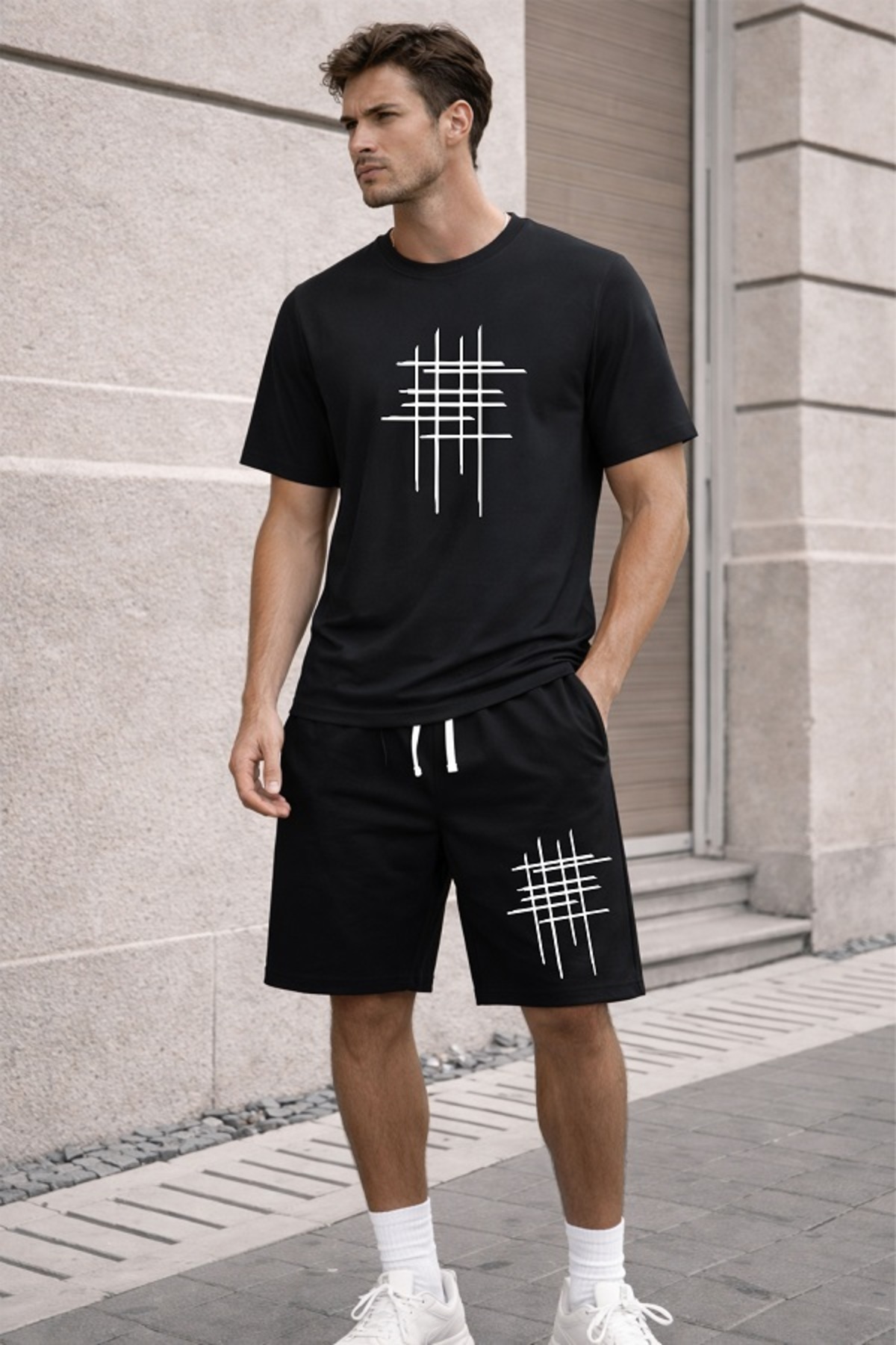 orwen life est. 2022 Unisex set kratkih hlača i majice – minimalistički letnj...