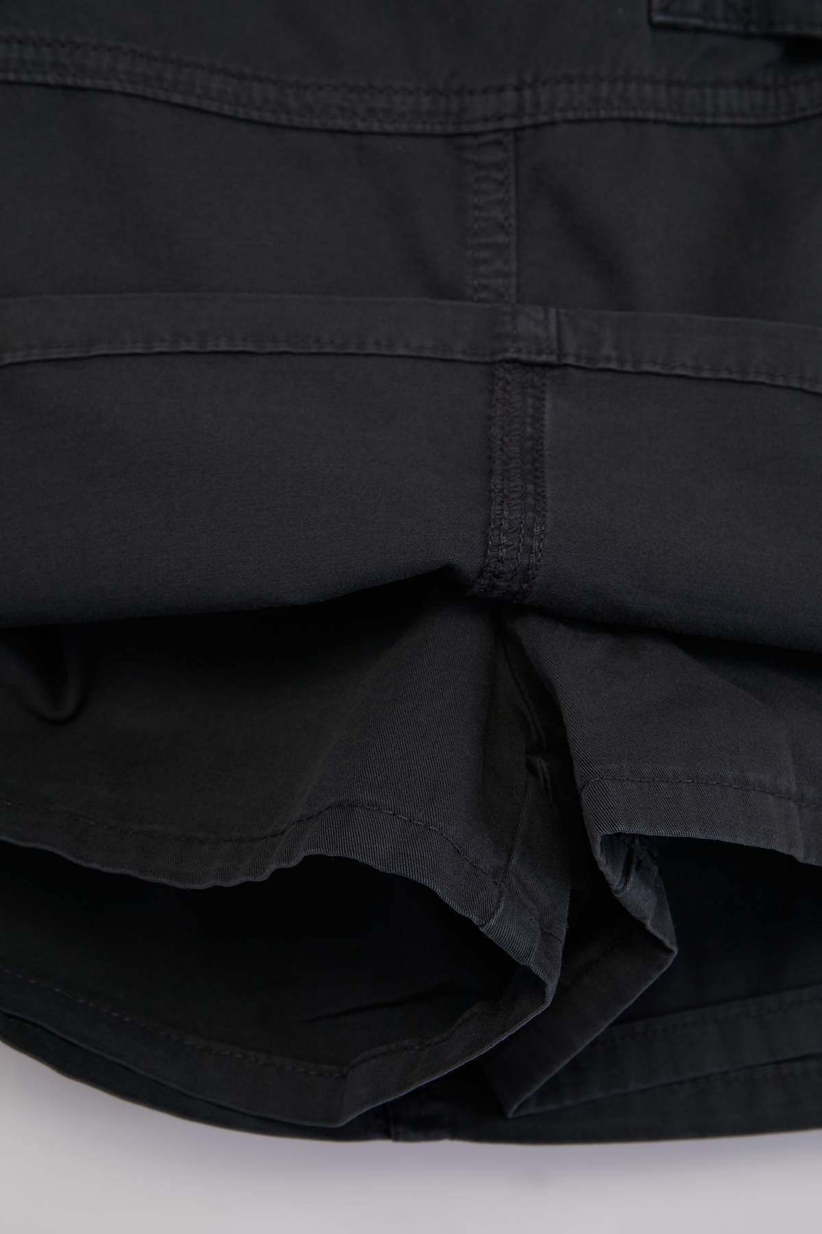 Trendyolmilla  Antrasit %100 Pamuk Yüksek Bel Denim Şort Etek TWOSS26SR00125 - Görsel 4