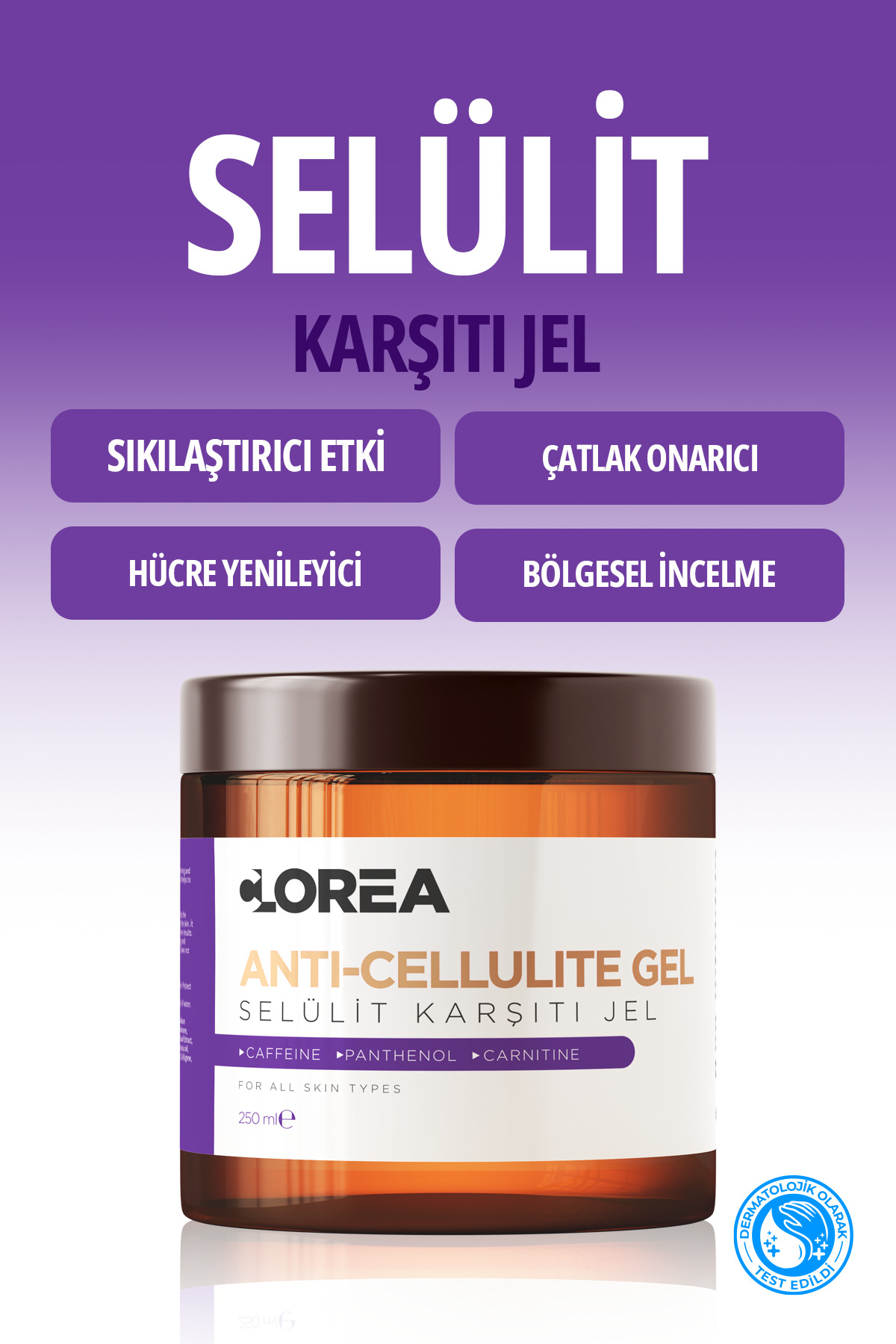 Clorea Sıkılaştırıcı, Înceltici, Nemlendirici, Selülit Ve Çatlak Giderici Vûcut Şekillendirici Jel 250 ml — aa23213
