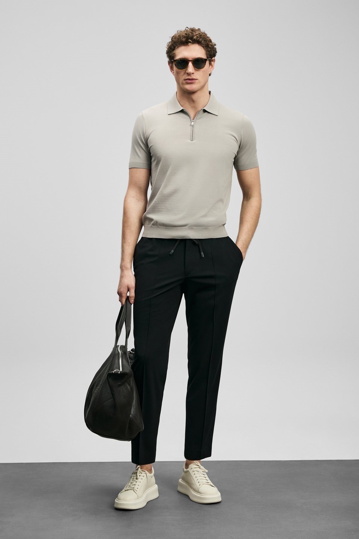 Lufian  111190356 Sımon Jogger Pantolon Slim Fit Erkek Pantolon SİYAH - Görsel 2