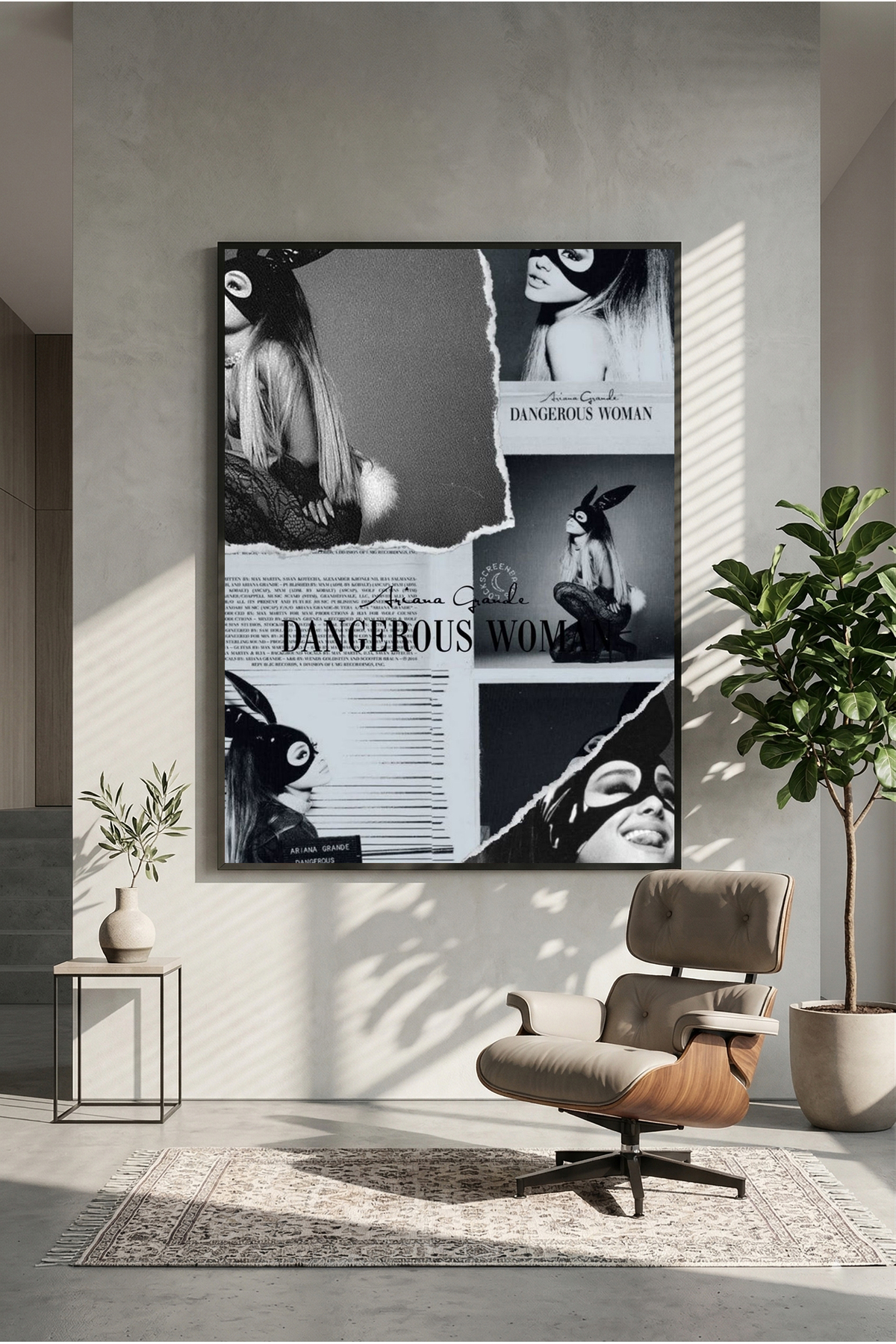 postercraft Ariana Grande Dangerous Woman Album Ahşap Tablo Poster