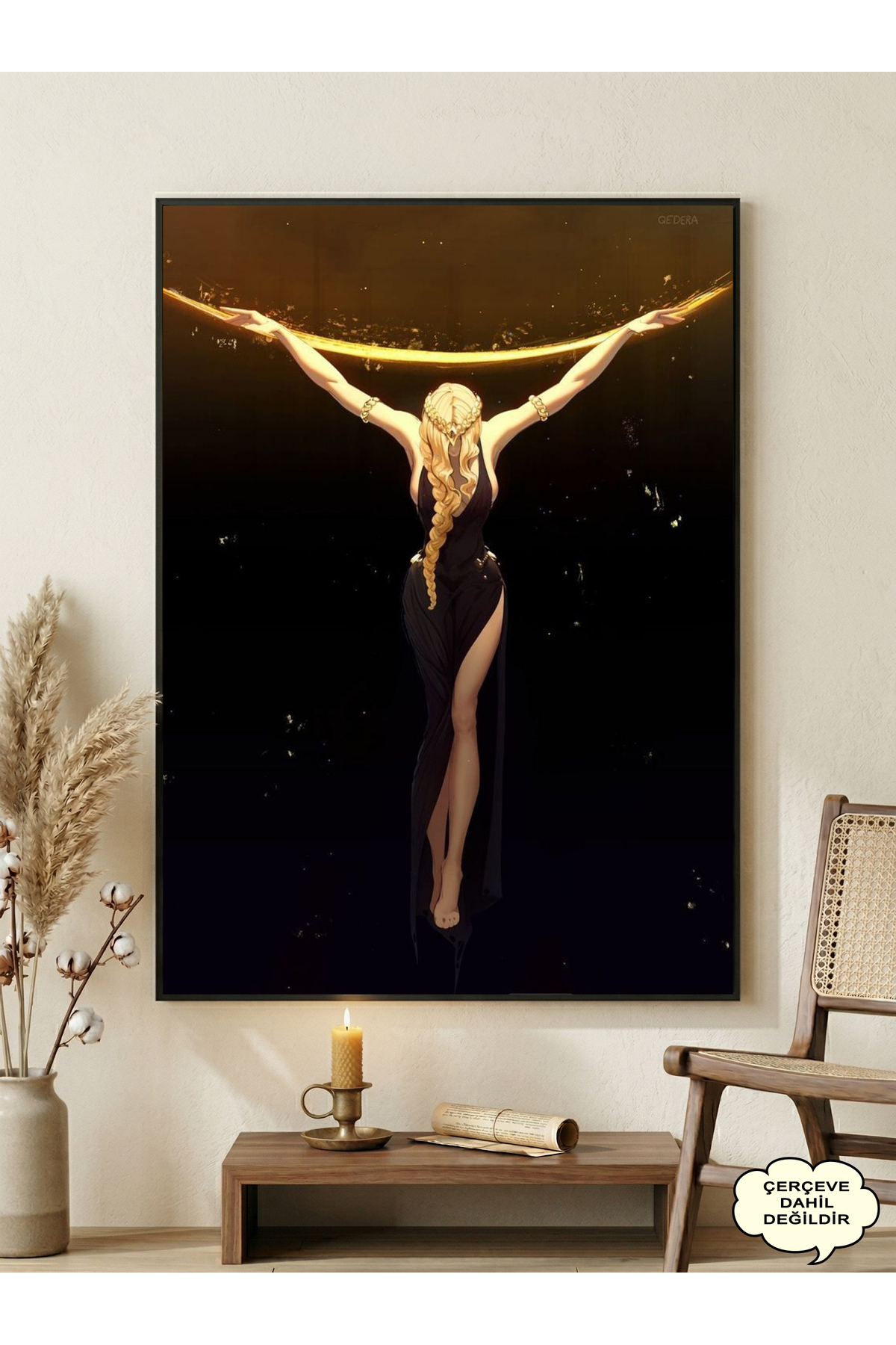 postercraft Elden Ring Queen Marika the Eternal Modern Panel Tablo