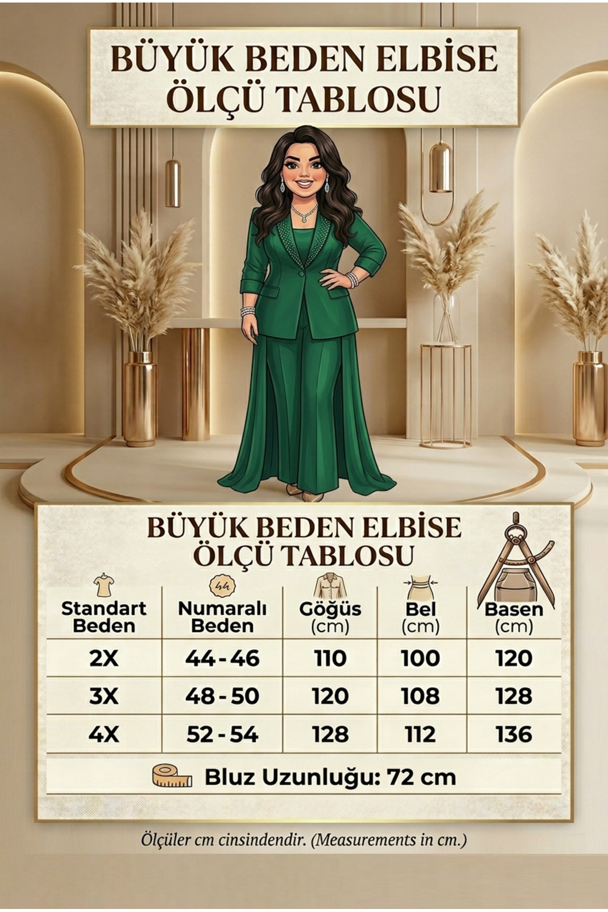 Butik Nilyam  Kadın Büyük Beden Kruvaze Yaka Şifon Balon Kol İnci Detaylı Bluz Pantolon Abiye Takım Siyah 25010 - Görsel 5