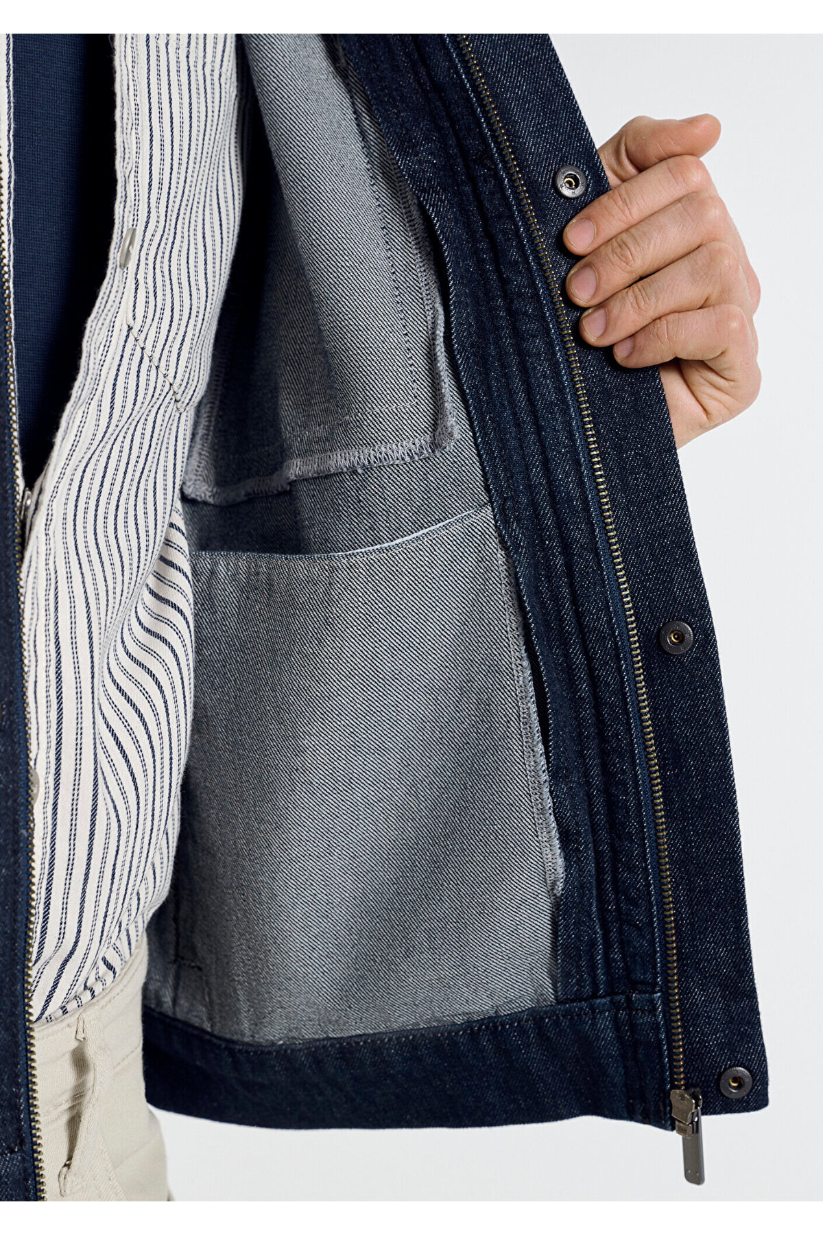 Mavi  Jeran Rinse Edition Lacivert Jean Ceket 0111229-A1711 - Görsel 5