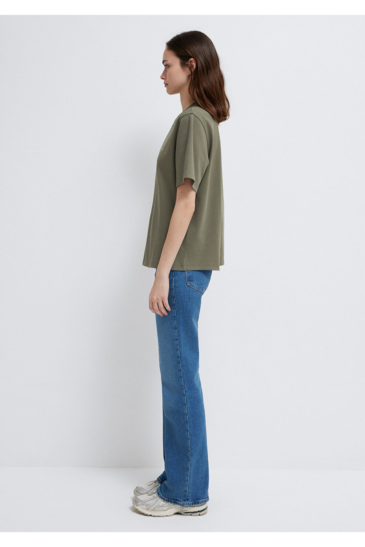 Mavi  Jeans Baskılı Yeşil Tişört. Regular Fit / Normal Kesim 1613804-86961 - Görsel 5