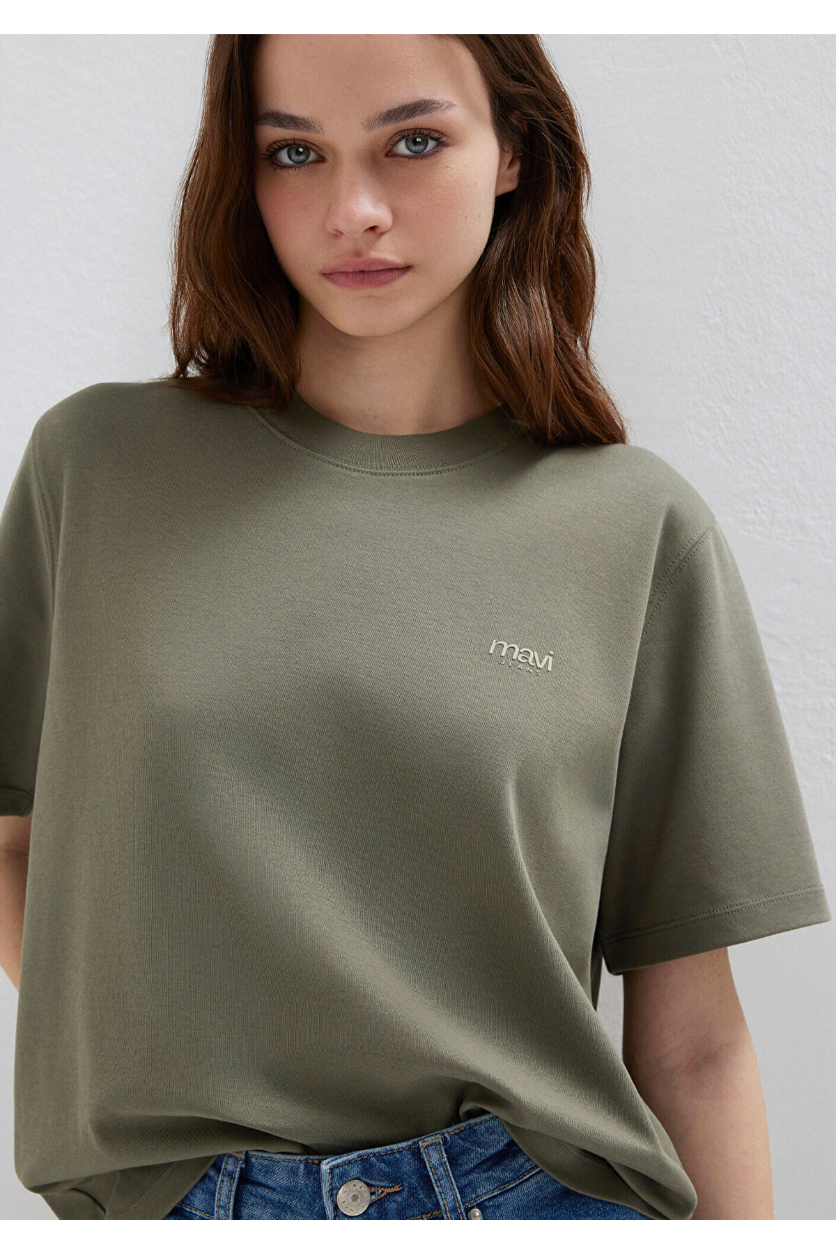 Mavi  Jeans Baskılı Yeşil Tişört. Regular Fit / Normal Kesim 1613804-86961 - Görsel 3