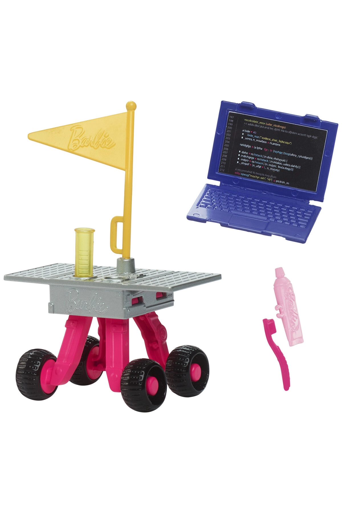 Barbie Deluxe Kariyer Bebek - Astronot tekerlekli keşif aracı ve uzay kaskı dahil 10 aksesuar HRG45 fotoğrafı 6 (önizleme)