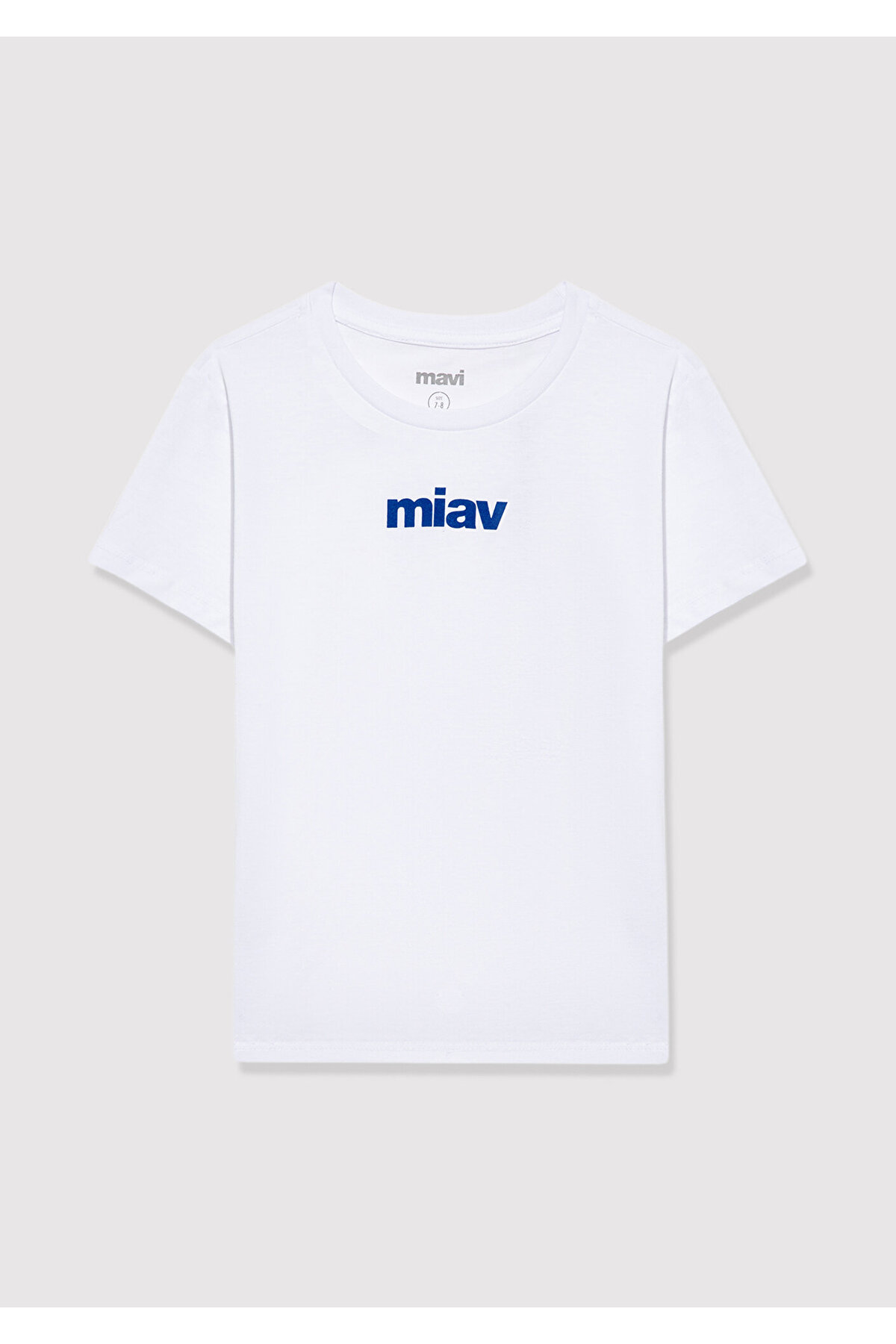 Mavi Miav Baskılı Beyaz Çocuk Tişört Regular Fit / Normal Kesim 66332620 fotoğrafı 4 (önizleme)