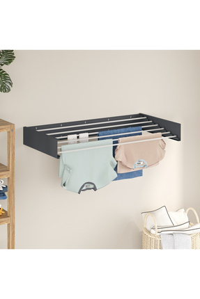 AYZ Belize 100 cm Design Kurutmalık Çamaşır Askısı Duvara Monte Katlanabilir ...