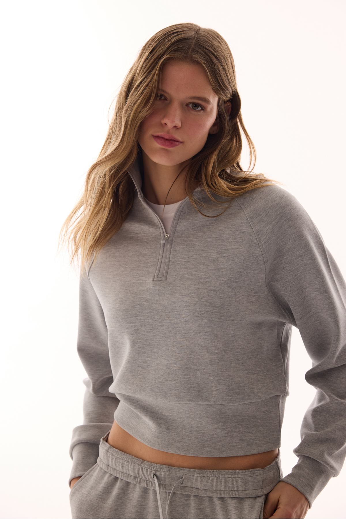 Penti  Gri Modal Yarım Fermuarlı Sweatshirt - Görsel 2