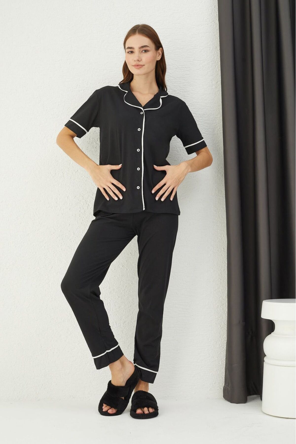 ELİTOL  DÜĞMELİ PİJAMA TAKIM - Görsel 2