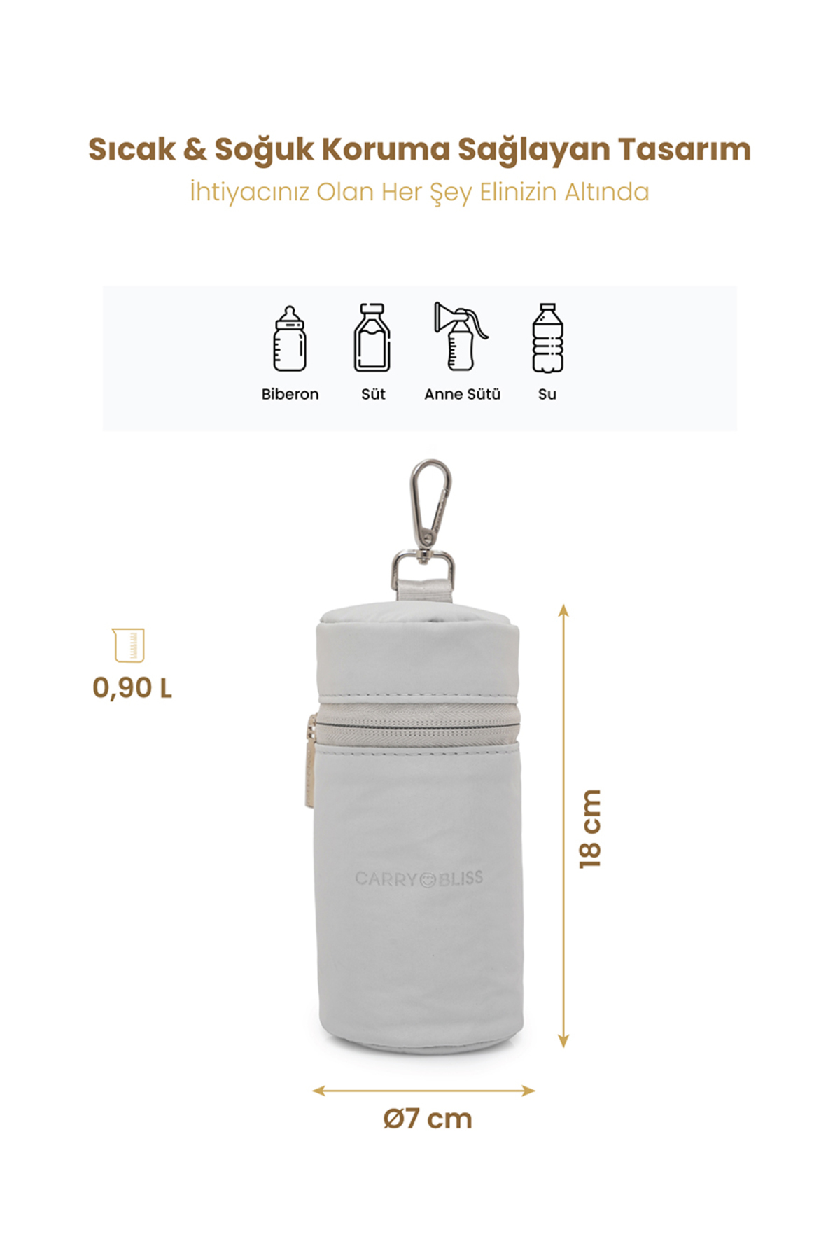 carry bliss MilkMate Isı Yalıtımlı Termal Biberon ve Anne Sütü Taşıma Çantası fotoğrafı 3 (önizleme)