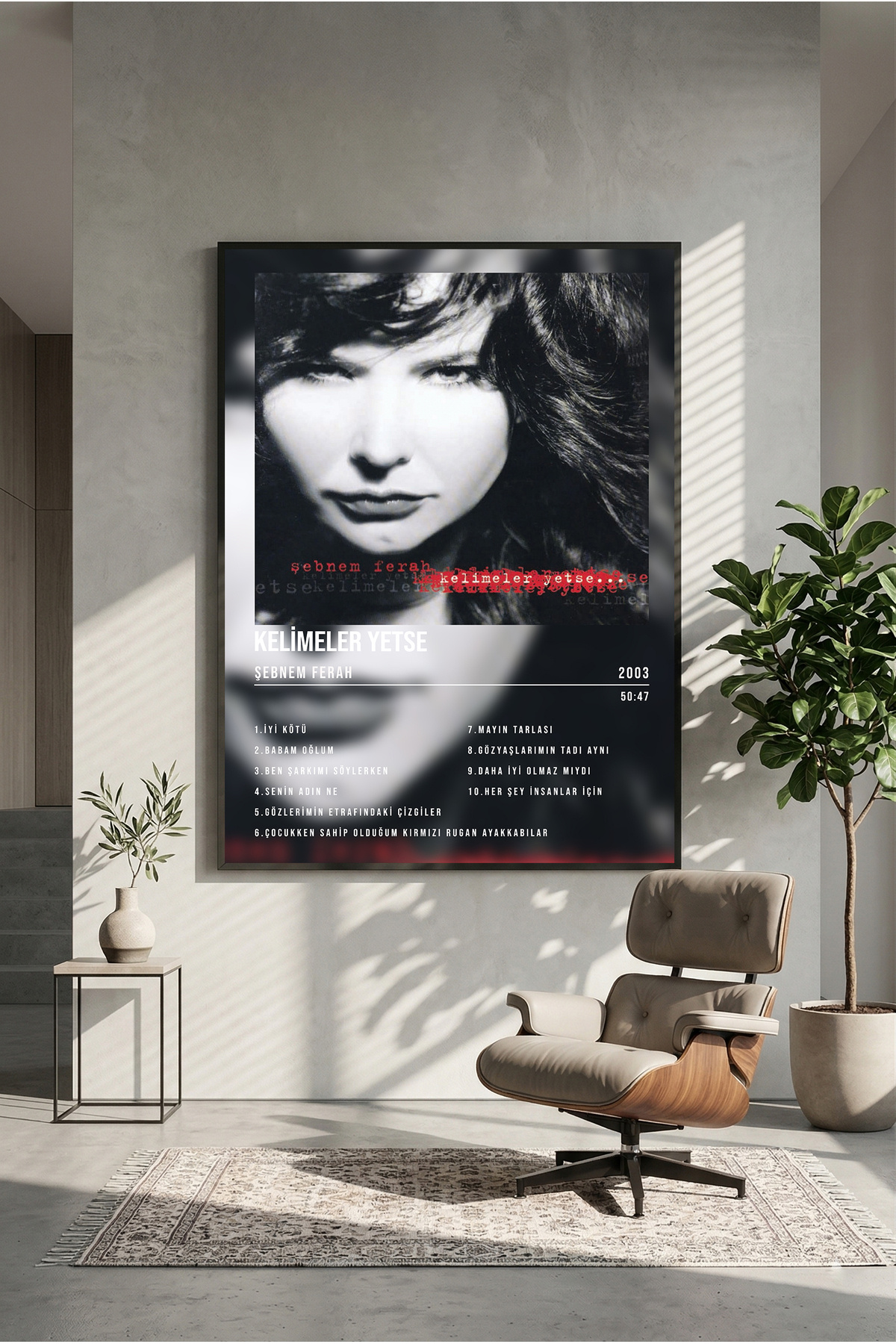 postercraft Şebnem Ferah Kelimeler Yetse Albüm Tasarım Modern