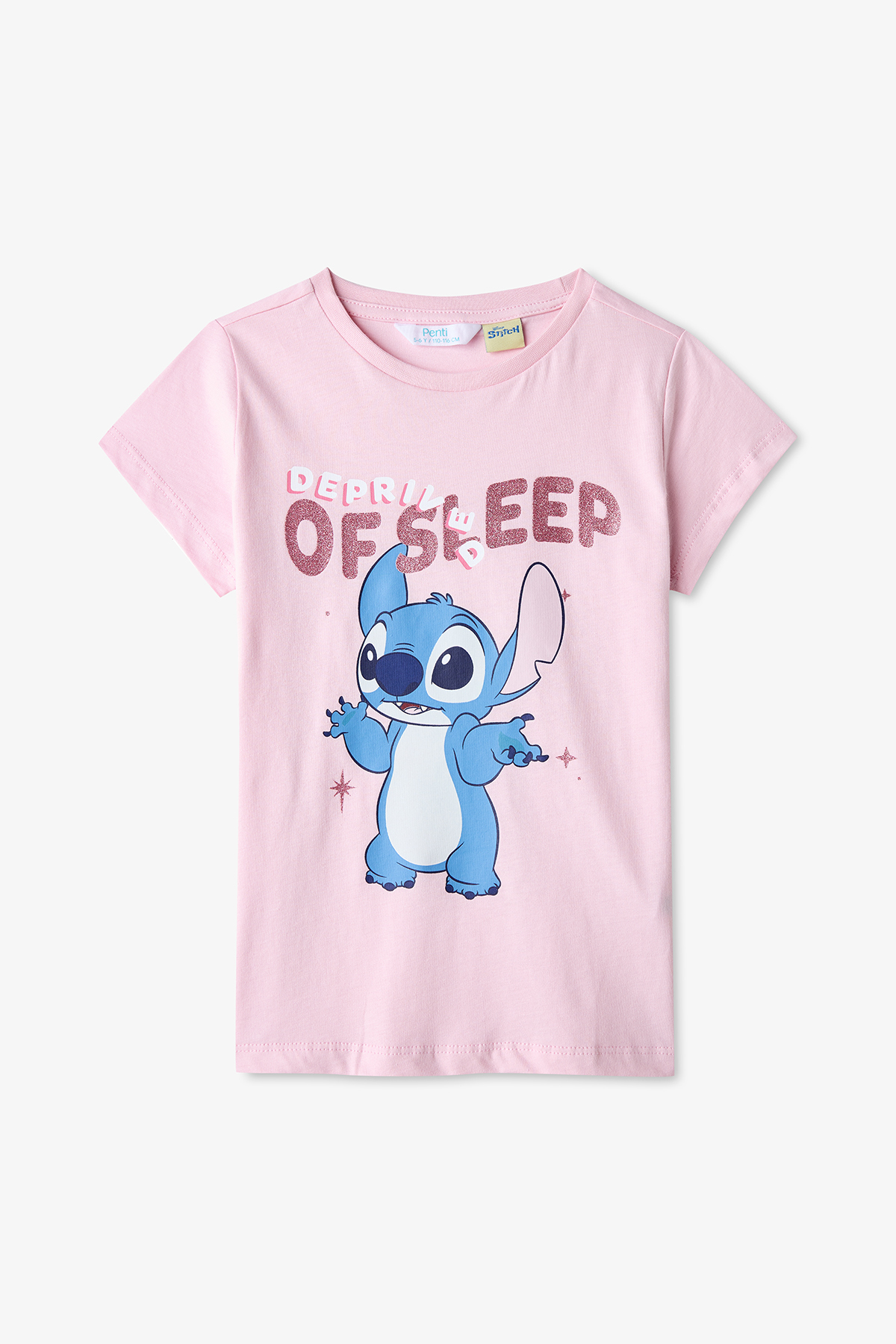 Penti Pembe Kız Çocuk Lic Stitch Fam Pamuklu Pijama Takımı fotoğrafı 3 (önizleme)