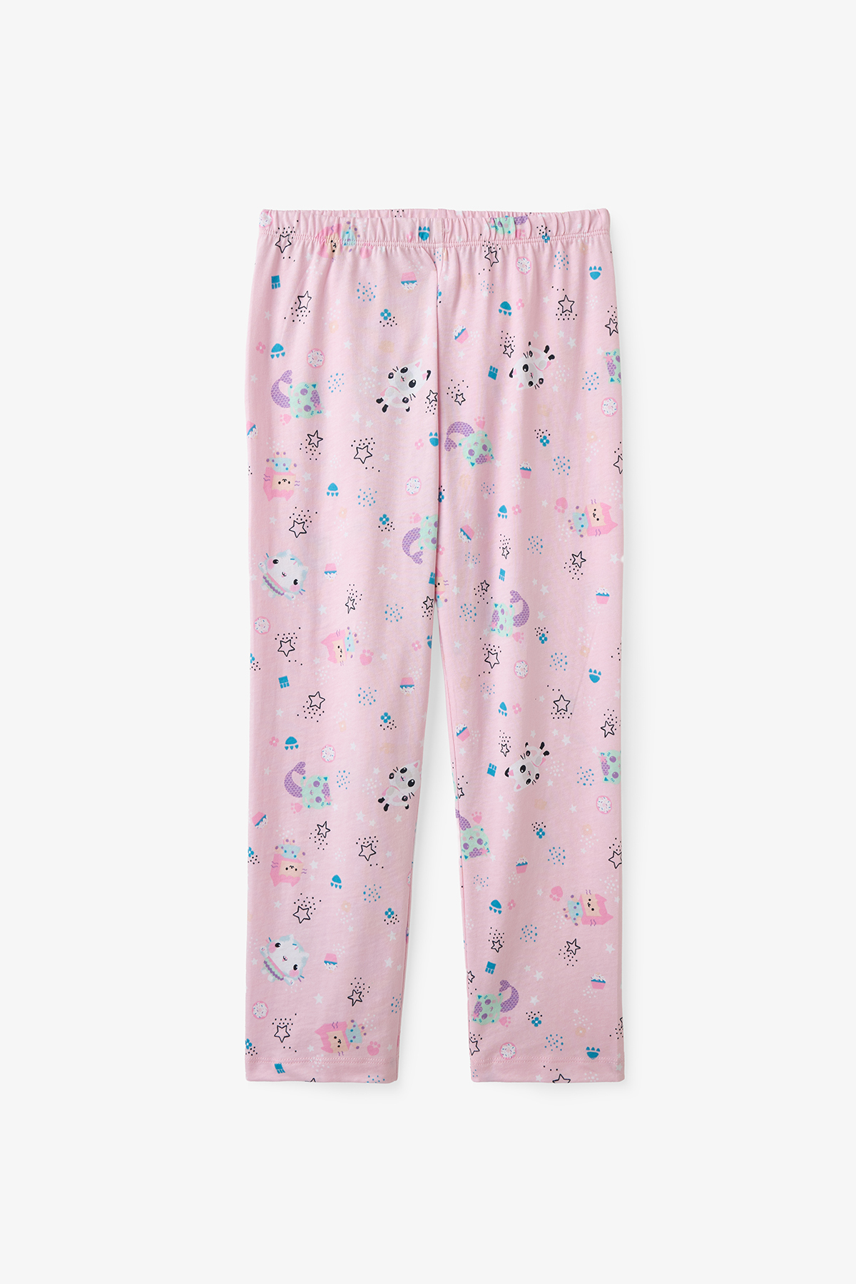 Penti Açık Pembe Kız Çocuk Gabby’s Dollhouse Düğmeli Pamuklu Gömlek Pijama Takımı fotoğrafı 6 (önizleme)