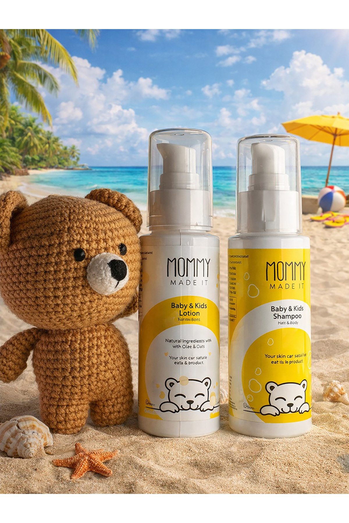 Mommy Made It Tatil Seti ( 75 ml Saç ve Vücut Şampuanı - 75 ml Vücut Losyonu) fotoğrafı 4 (önizleme)