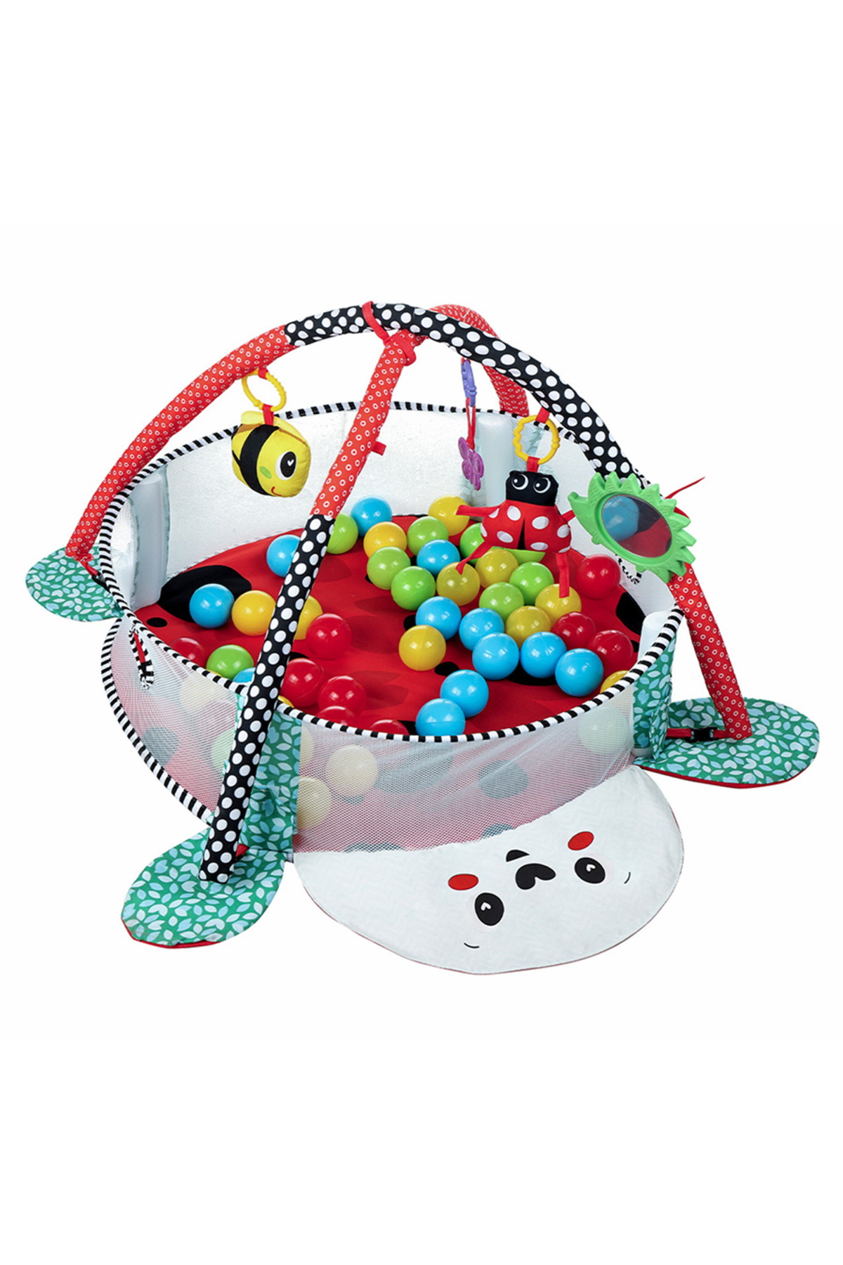 Molie Uğur Böceği Desenli Bebek Aktivite Halısı ve Top Havuzu fotoğrafı 2 (önizleme)