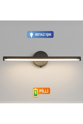 Nobbystar Sök-Tak Beyaz Işık Yapışkanlı Pilli Led Aplik 38cm