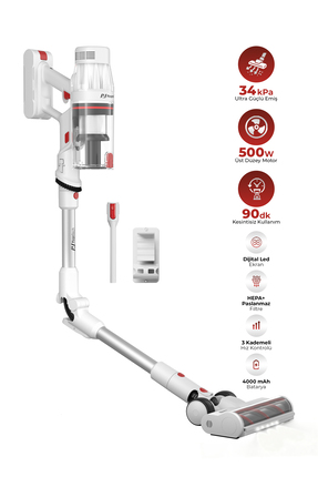 PiranTech ES-330 PRO Şarjlı Dikey Süpürge – Katlanabilir Boru & HEPA Filtre